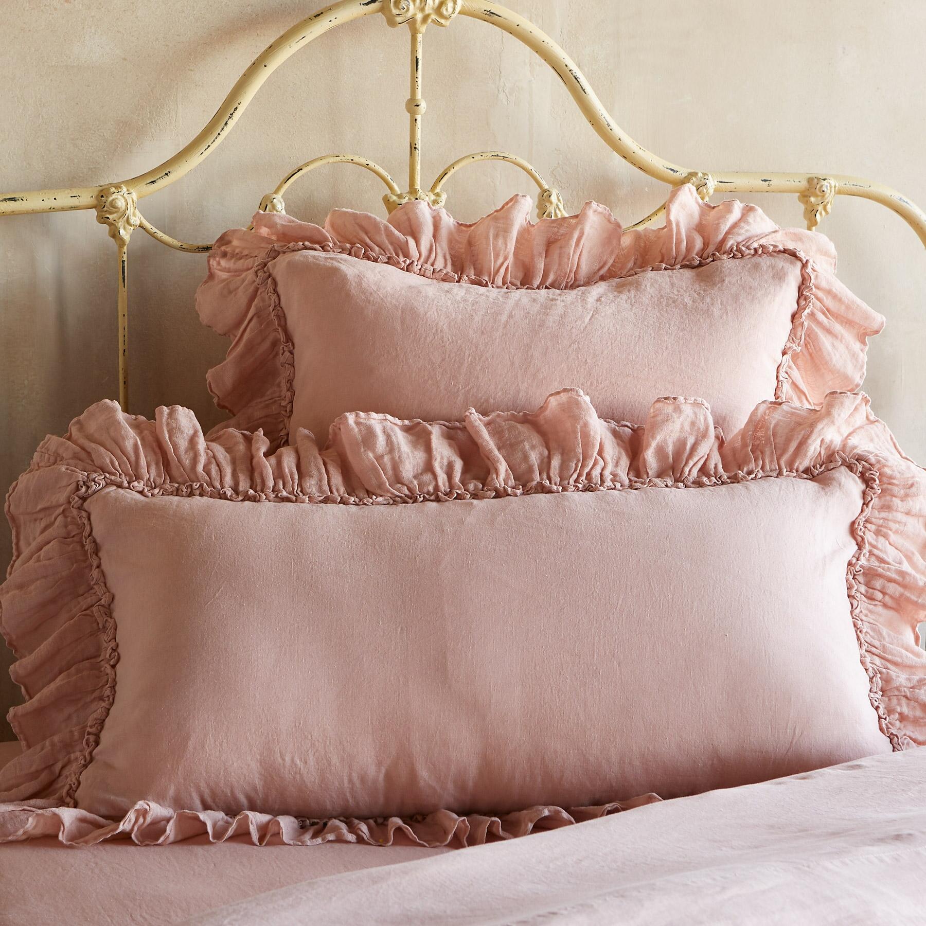 Gossamer Linen Ruffle Sham
