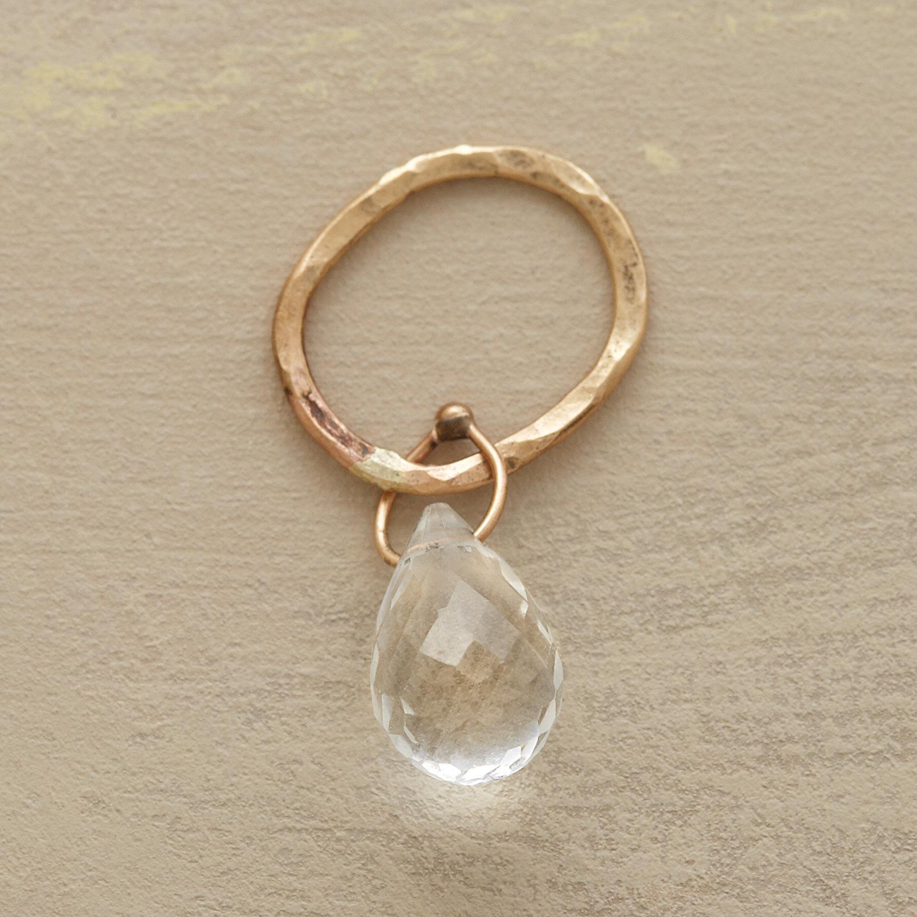 Faceted Birthstone Charms, Gold