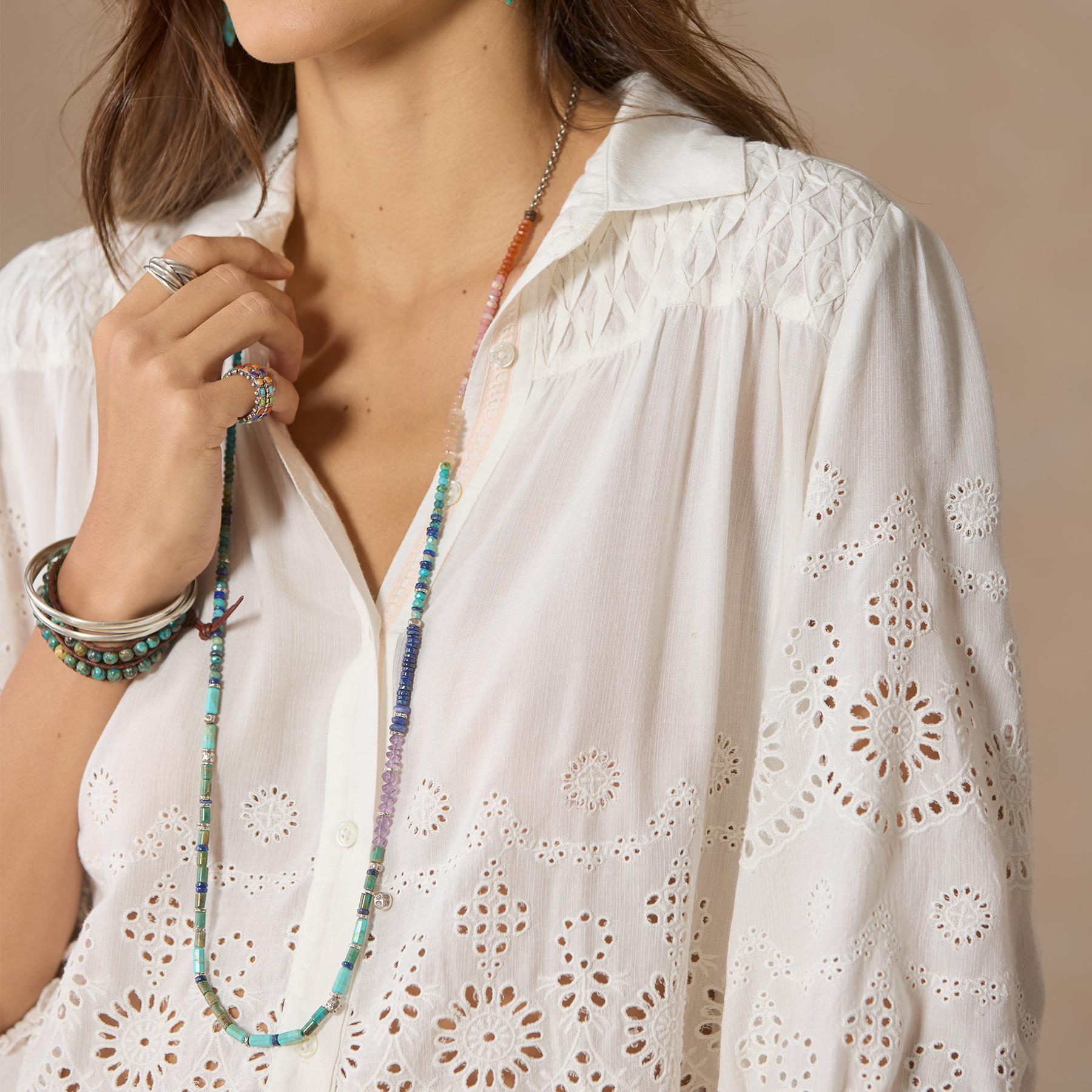 Arabella Eyelet Shirt, Petite