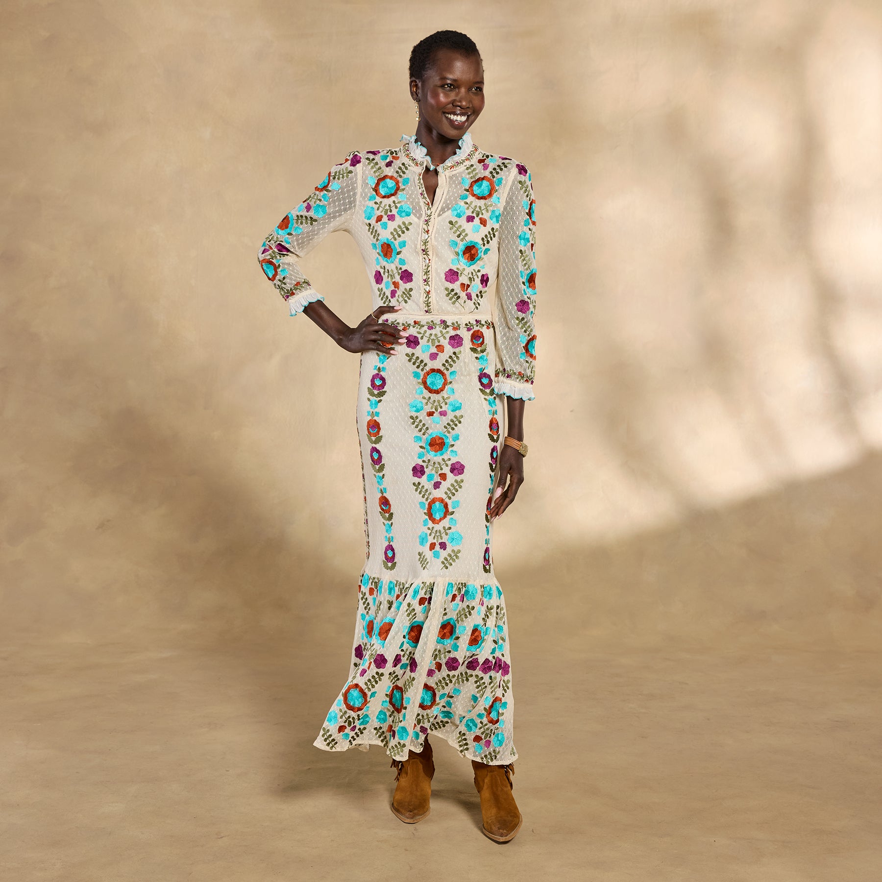 Ary Embroidered Maxi Dress