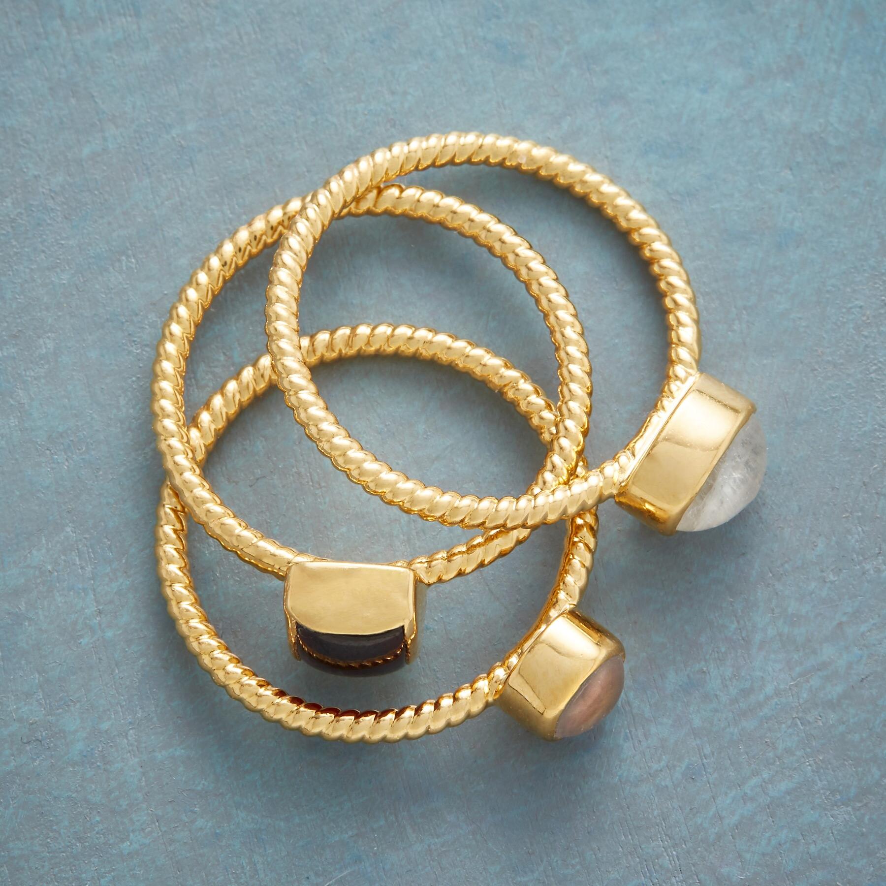 Twisted Trio Ring Set