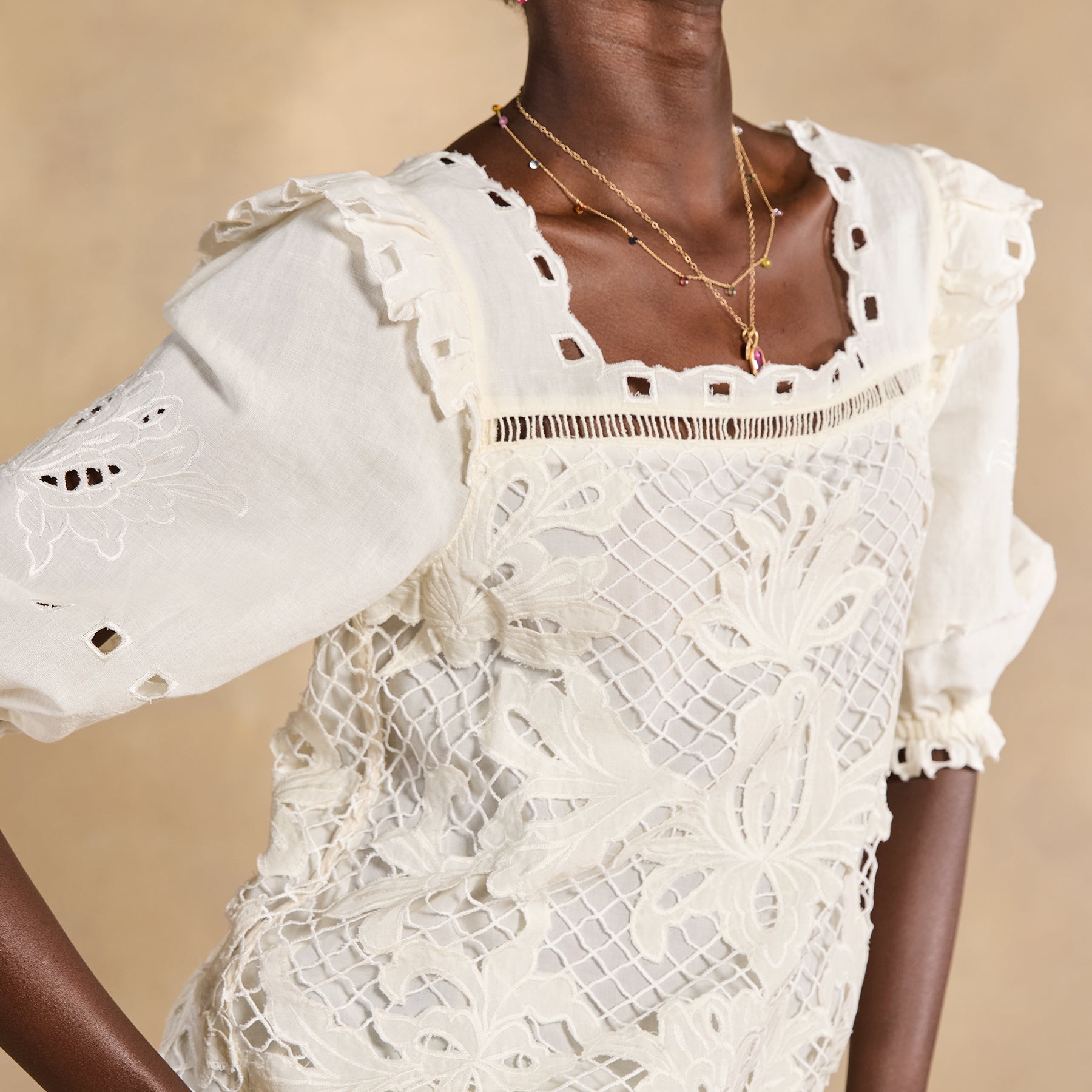 Altai Gatherings Eyelet Top