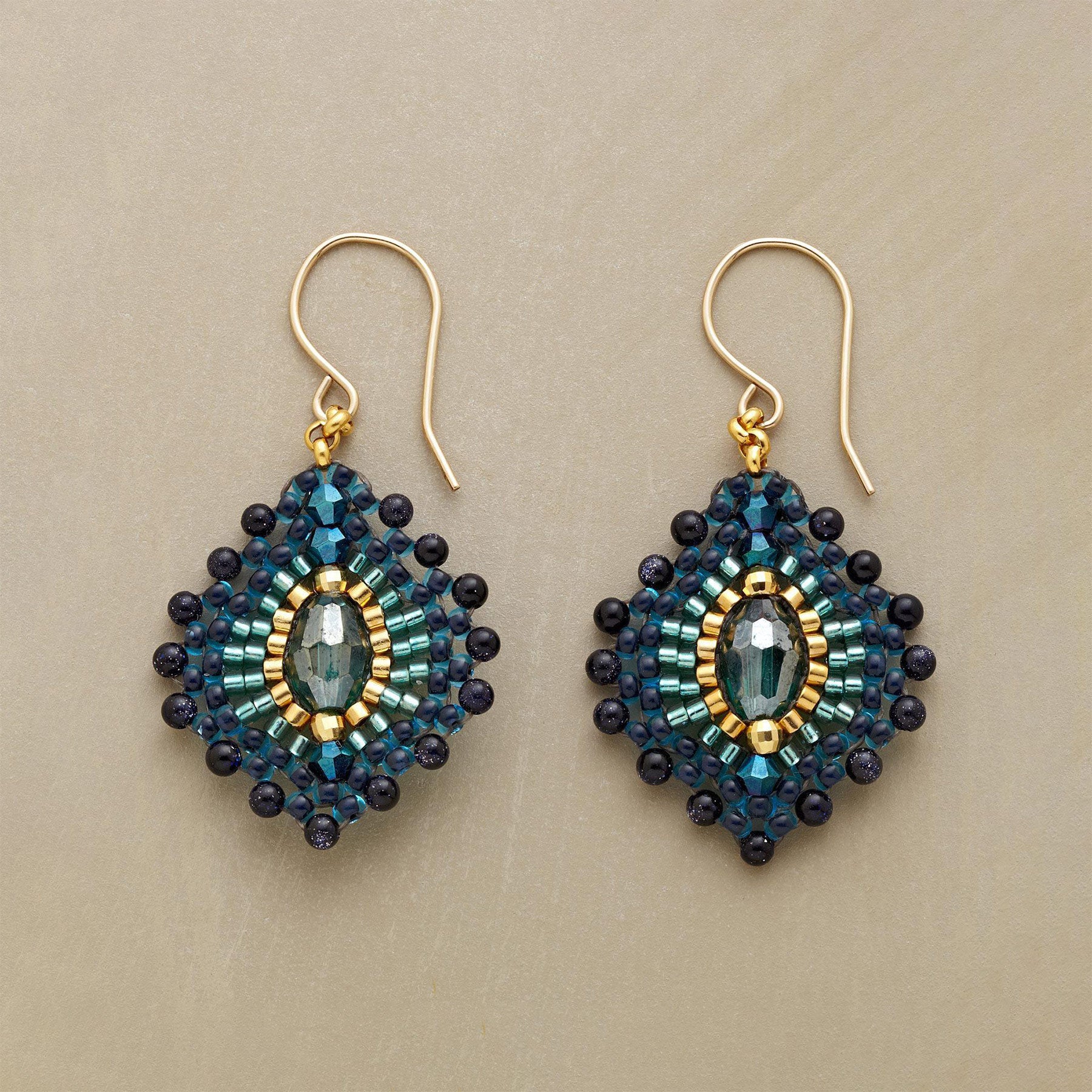 Blue Plume Earrings