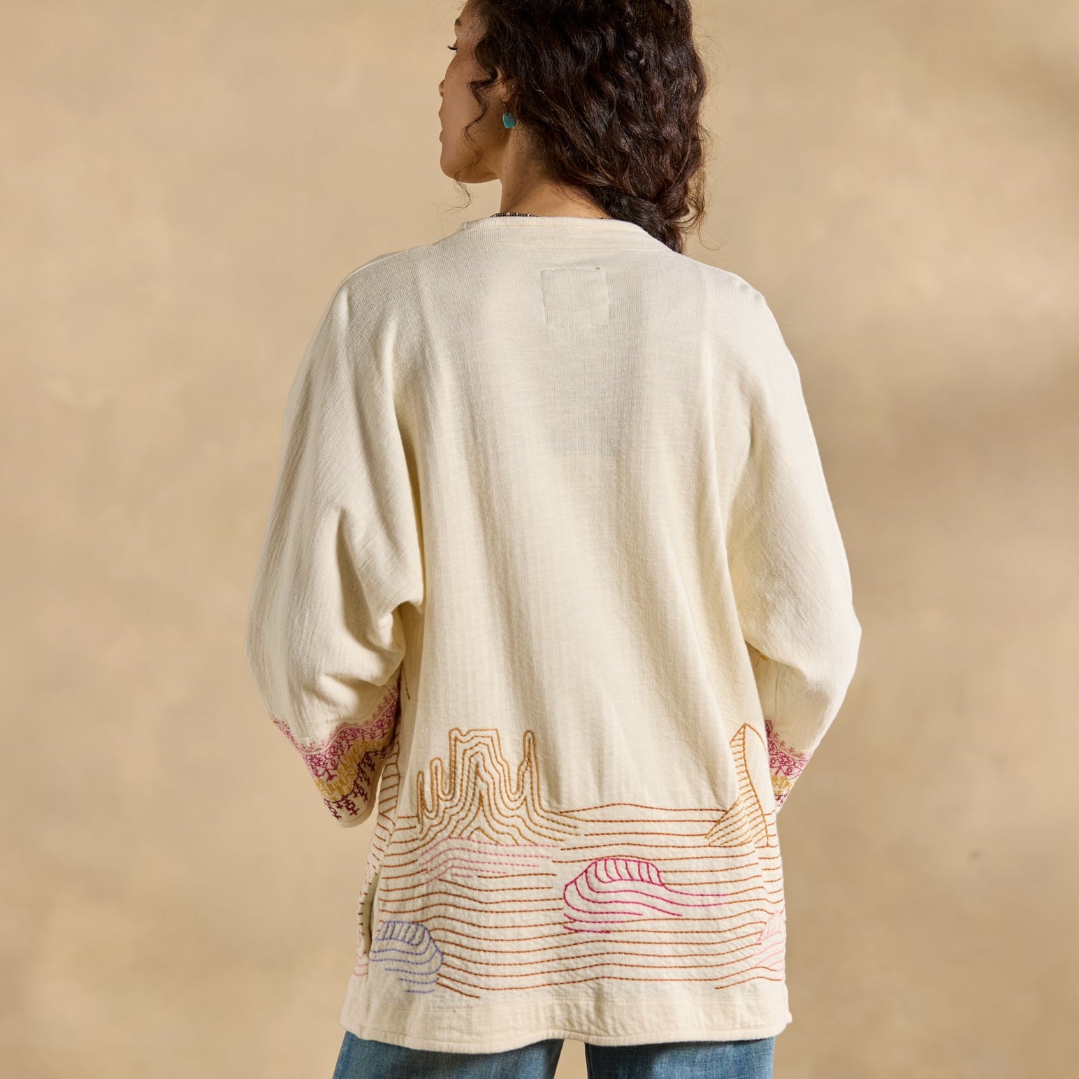 Saguaro Embroidered Kimono