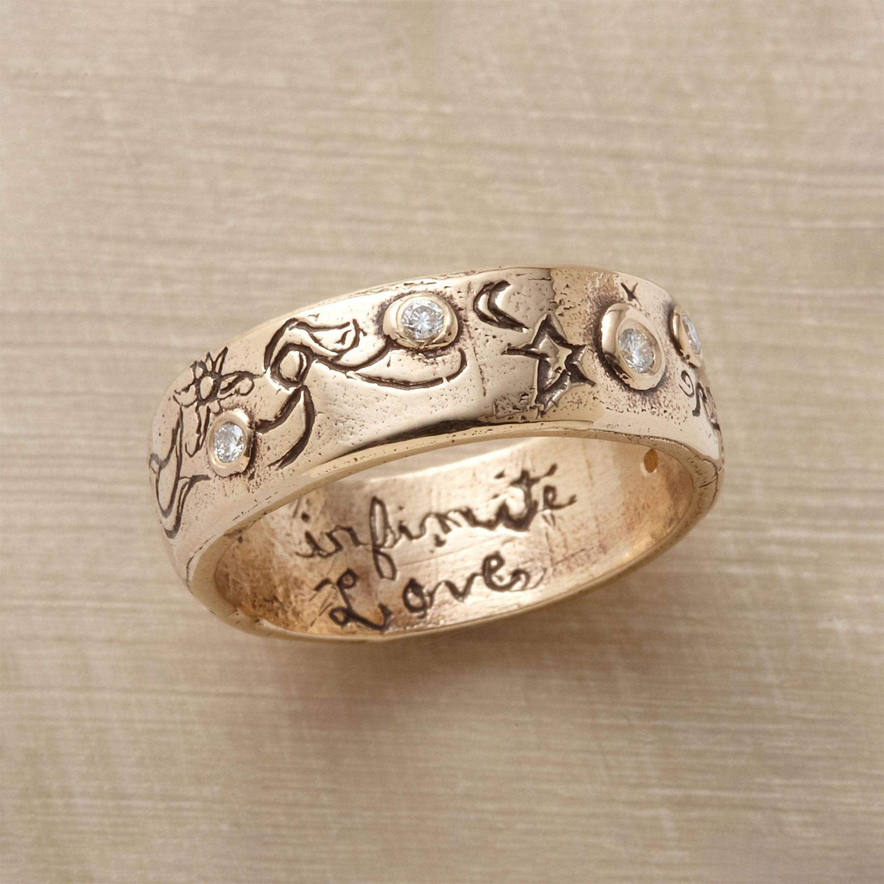 Yellow Gold Infinite Love Ring