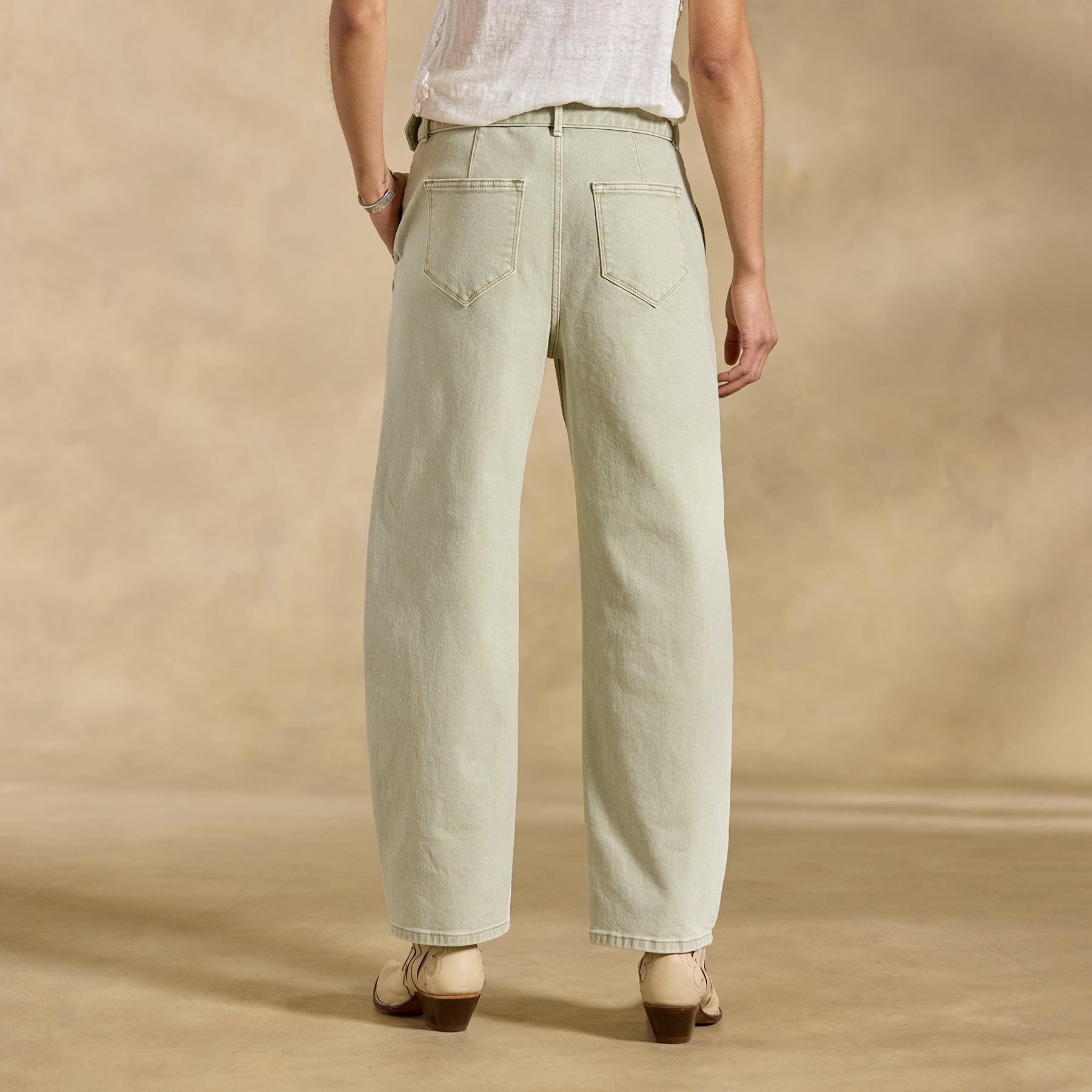Spencer Barrel-Leg Pants