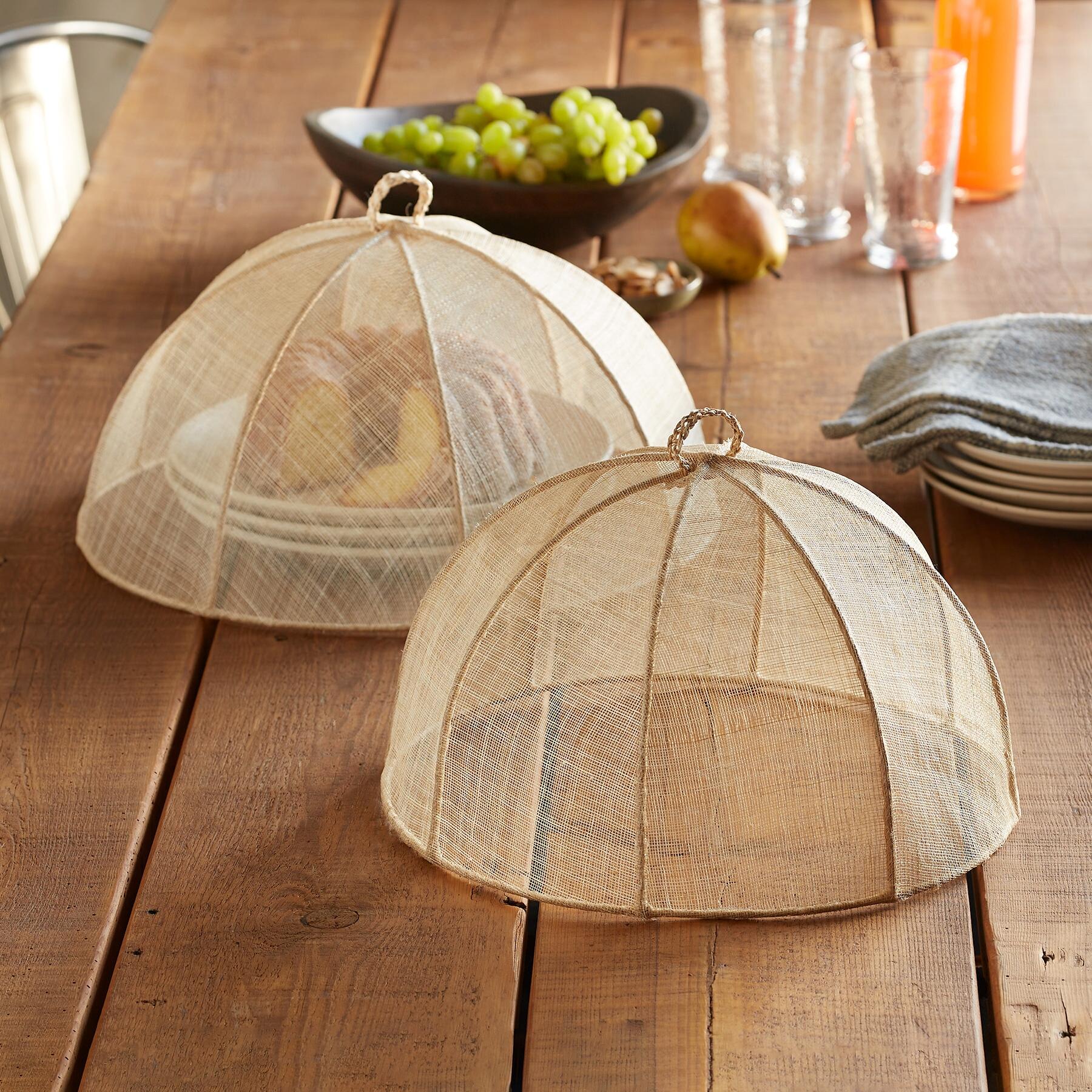 Large Sinamay Food Covers Set