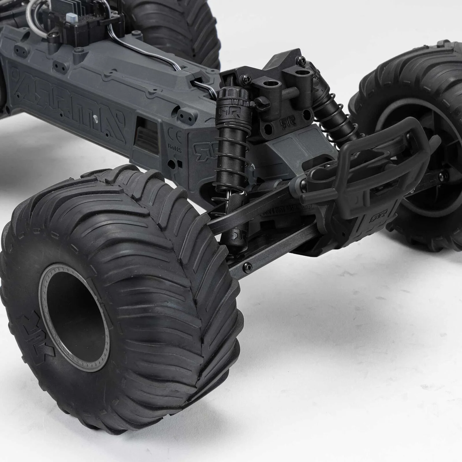 ARRMA 1/10 GORGON 2WD RTA Kit Brushed Monster Truck (Battery & Charger Included), Clear