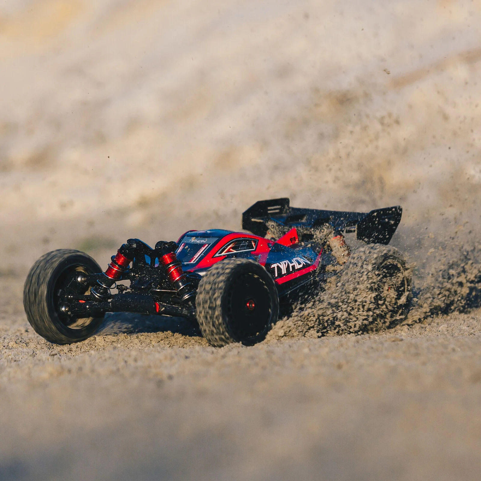 ARRMA 1/8 TYPHON 6S V5 4WD BLX Buggy with Spektrum Firma RTR, Black
