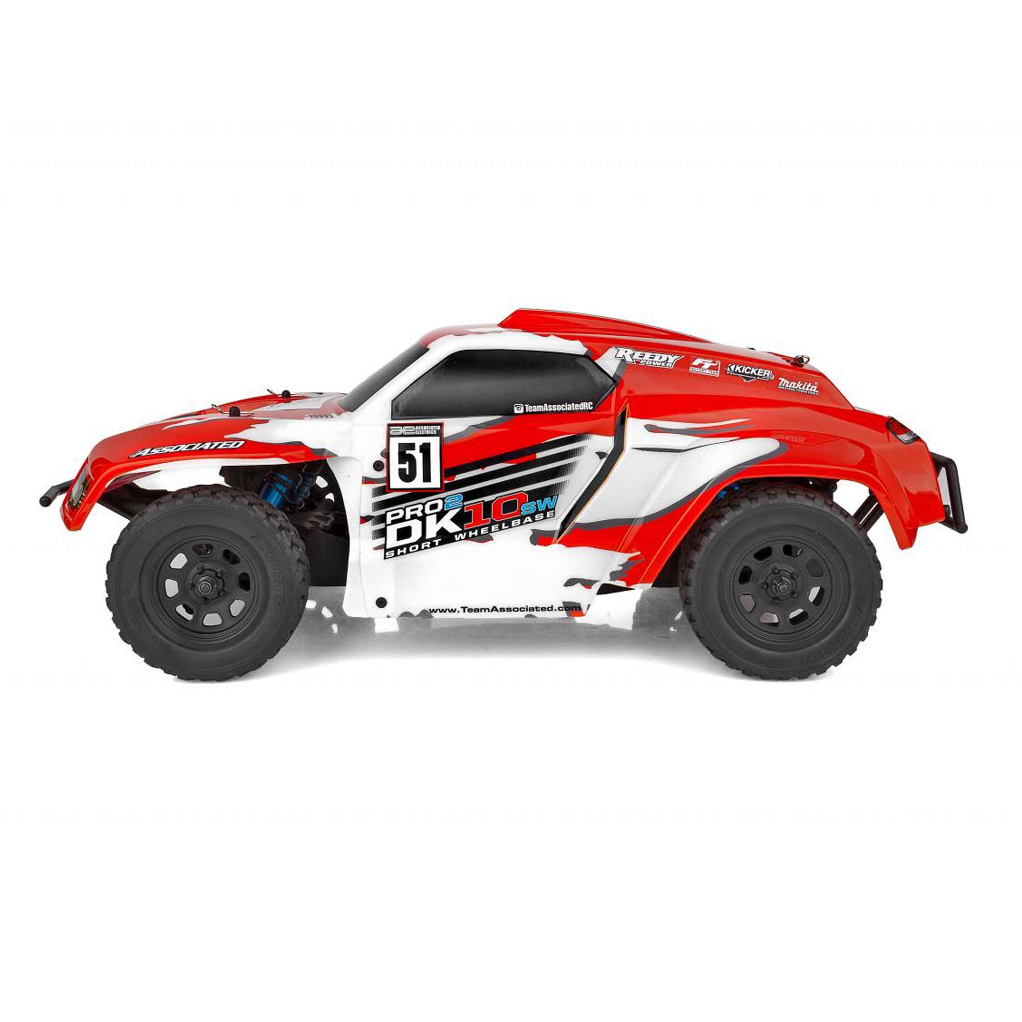 1/10 Pro2 DK10SW Dakar 2WD Buggy RTR, LiPo Combo, Red/White