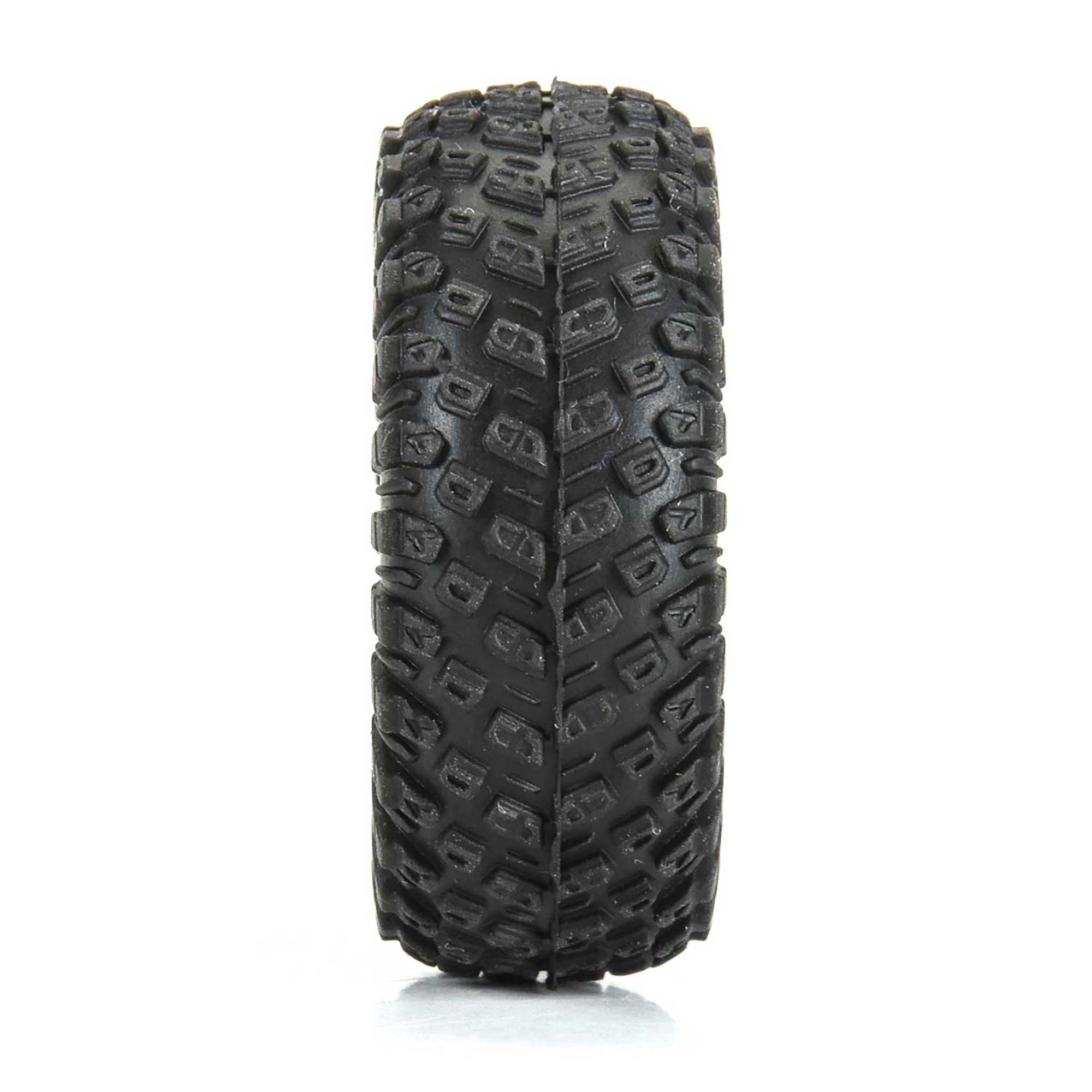 1/30 Aztek Front/Rear Mounted Black Clobber (4) for Axial SCX30