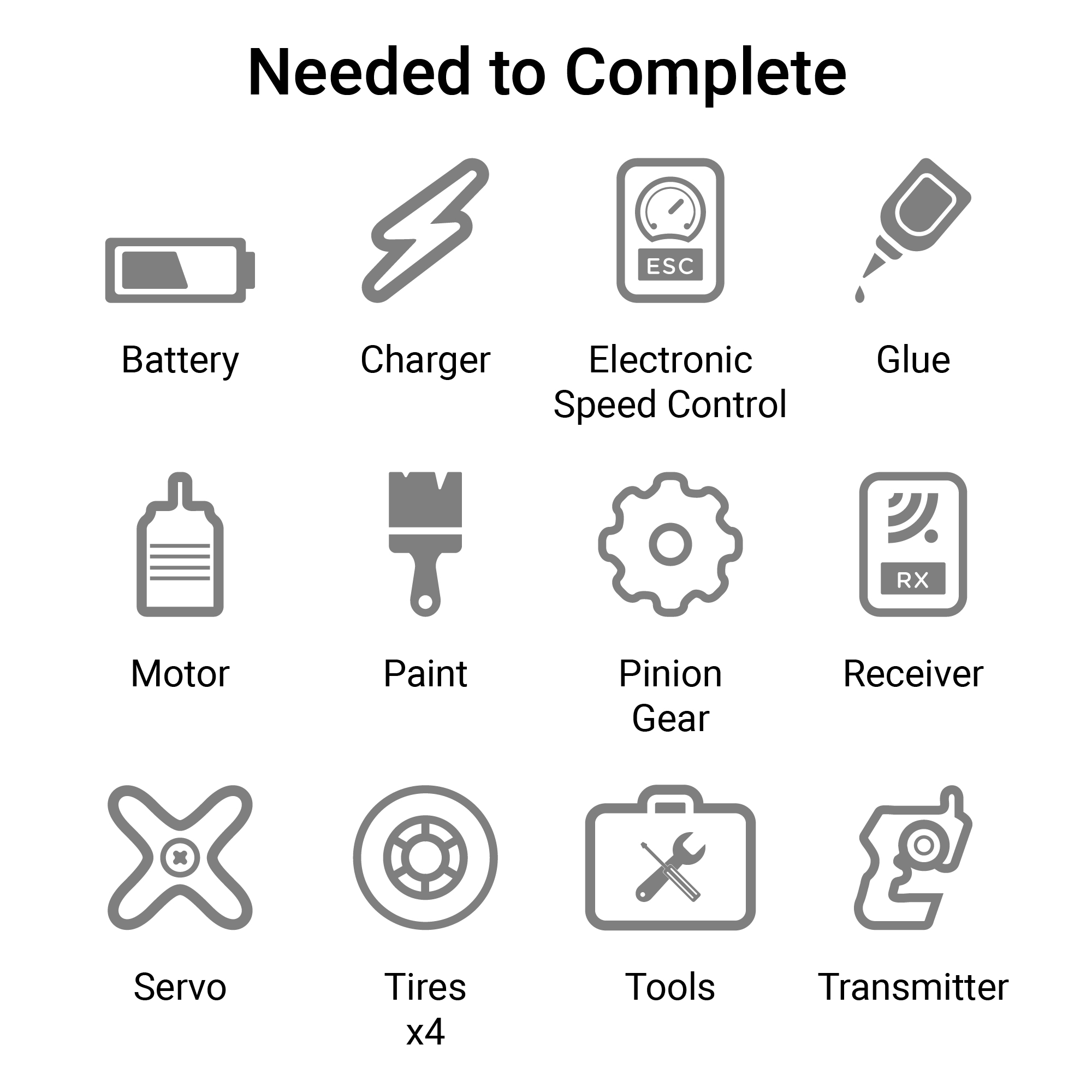 1/8 8IGHT-XT/XTE 4X4 Nitro/Electric Truggy Race Kit