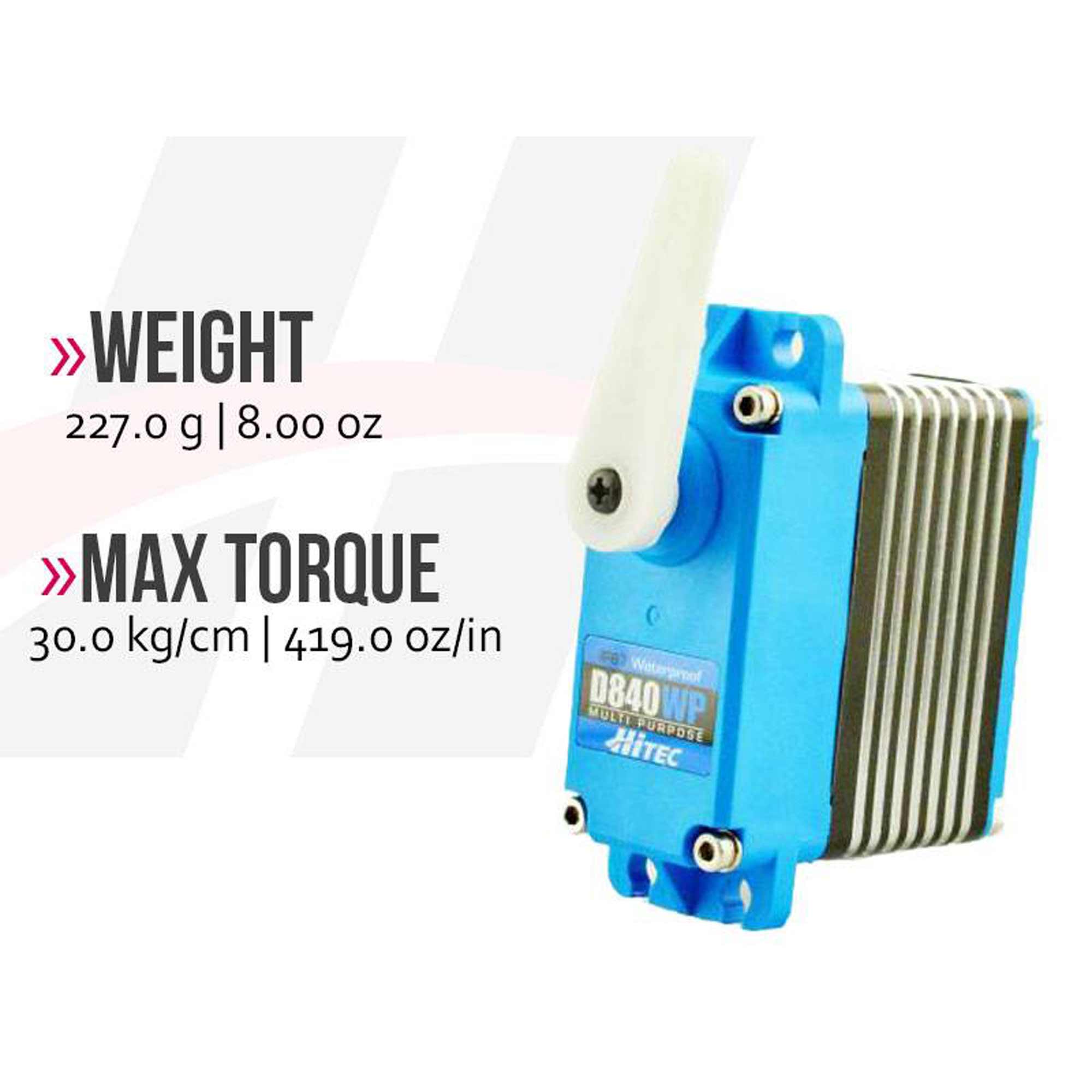 D840WP Giant Scale Digital Waterproof Metal Gear Servo