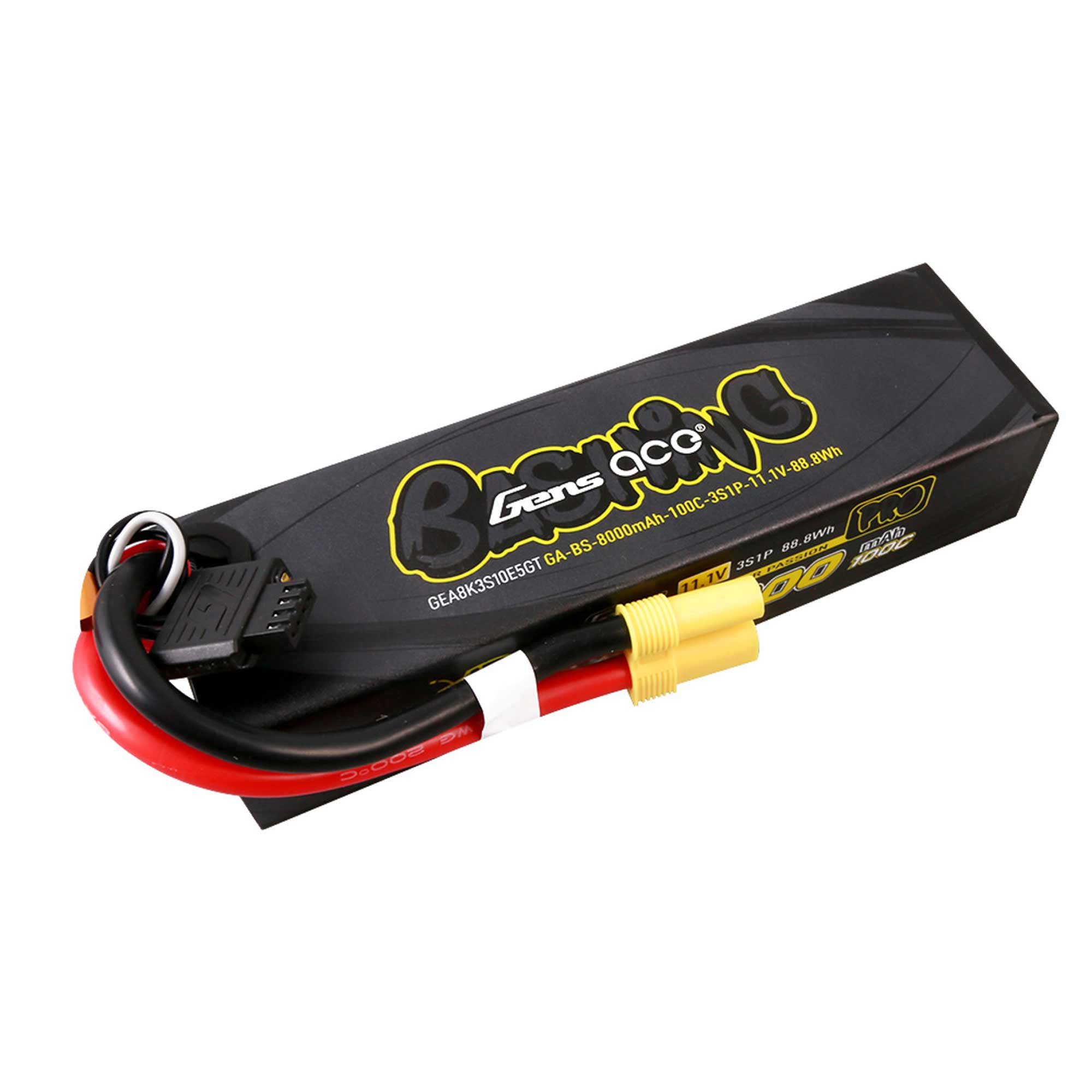11.1V 8000mAh 3S 100C G-Tech Bashing Hardcase Lipo Battery: EC5