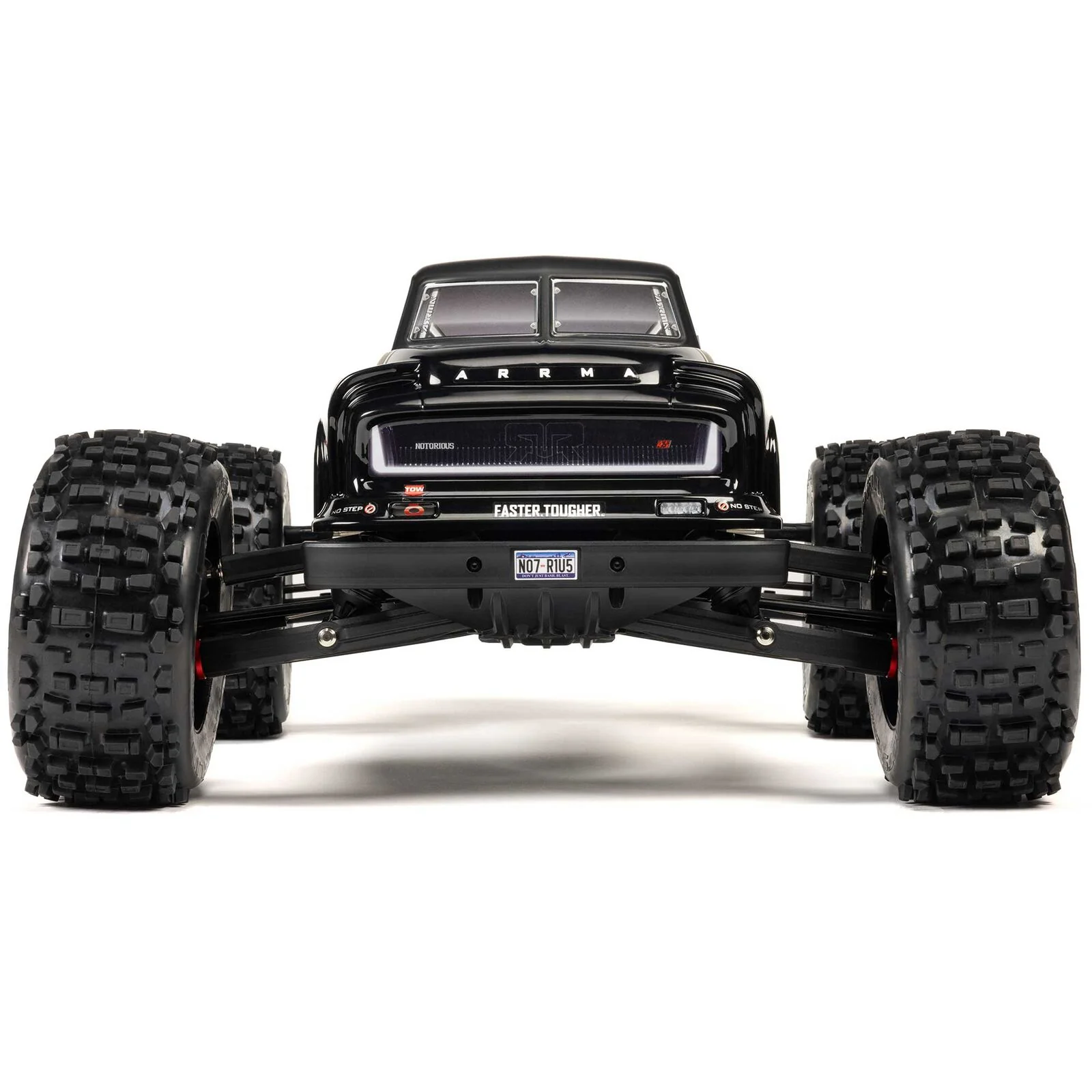 ARRMA 1/8 NOTORIOUS 6S V6 4X4 BLX Brushless Stunt Truck RTR, Black