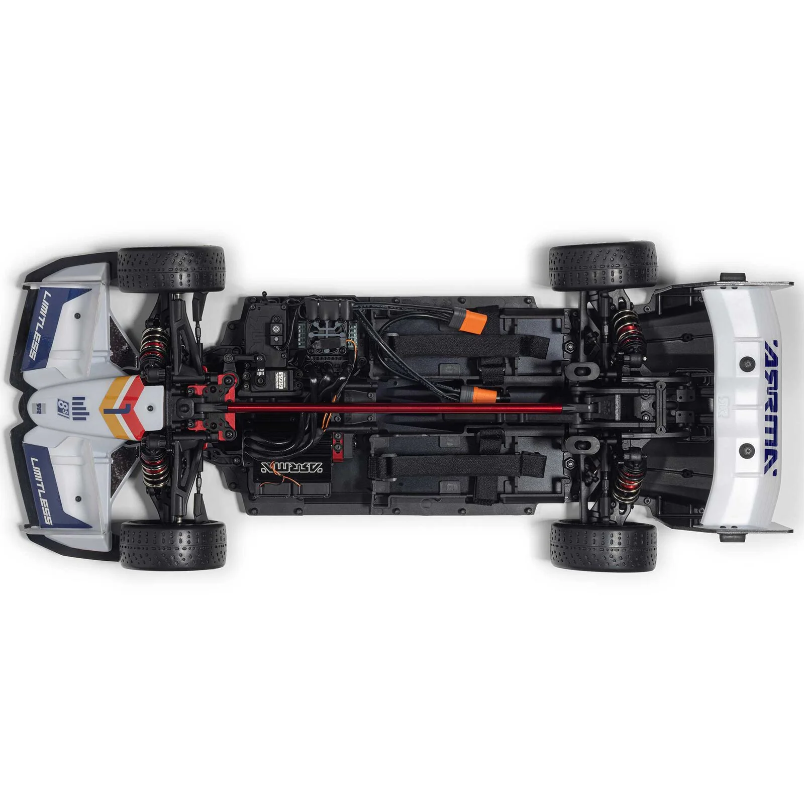 ARRMA 1/7 LIMITLESS 8S AVC 4X4 RTR Brushless Street Speed, White/Blue 120MPH