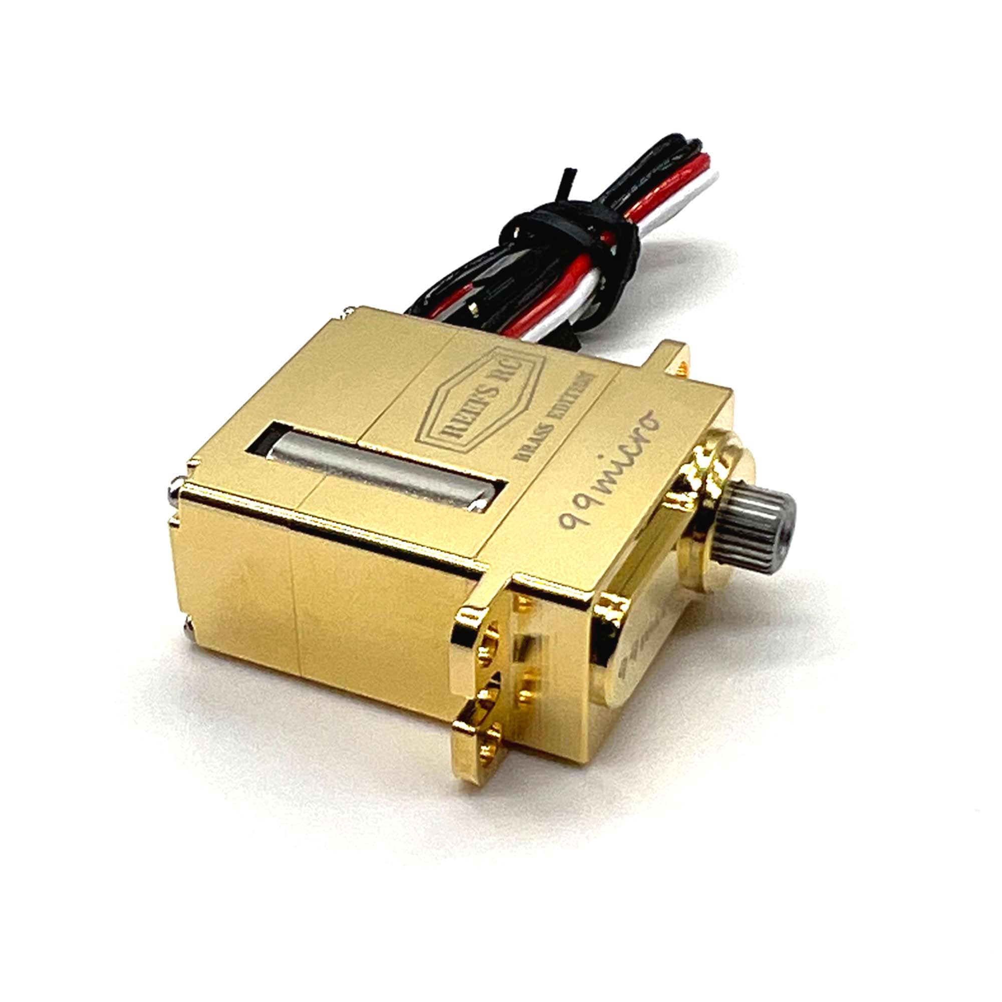 99 Micro Digital Metal Gear Waterproof Servo, Brass Edition