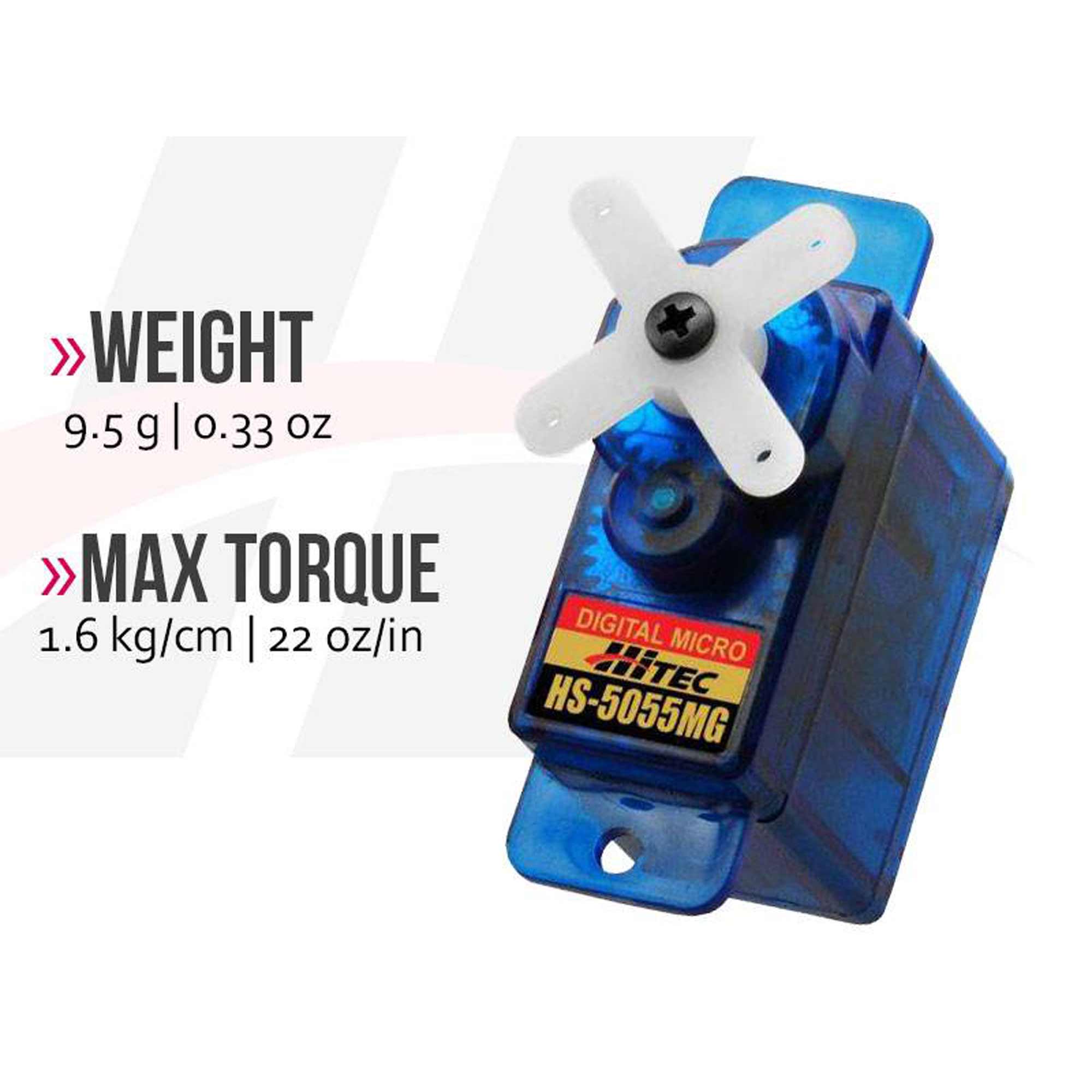 HS-5055MG Sub-Micro Digital Metal Gear Feather Servo