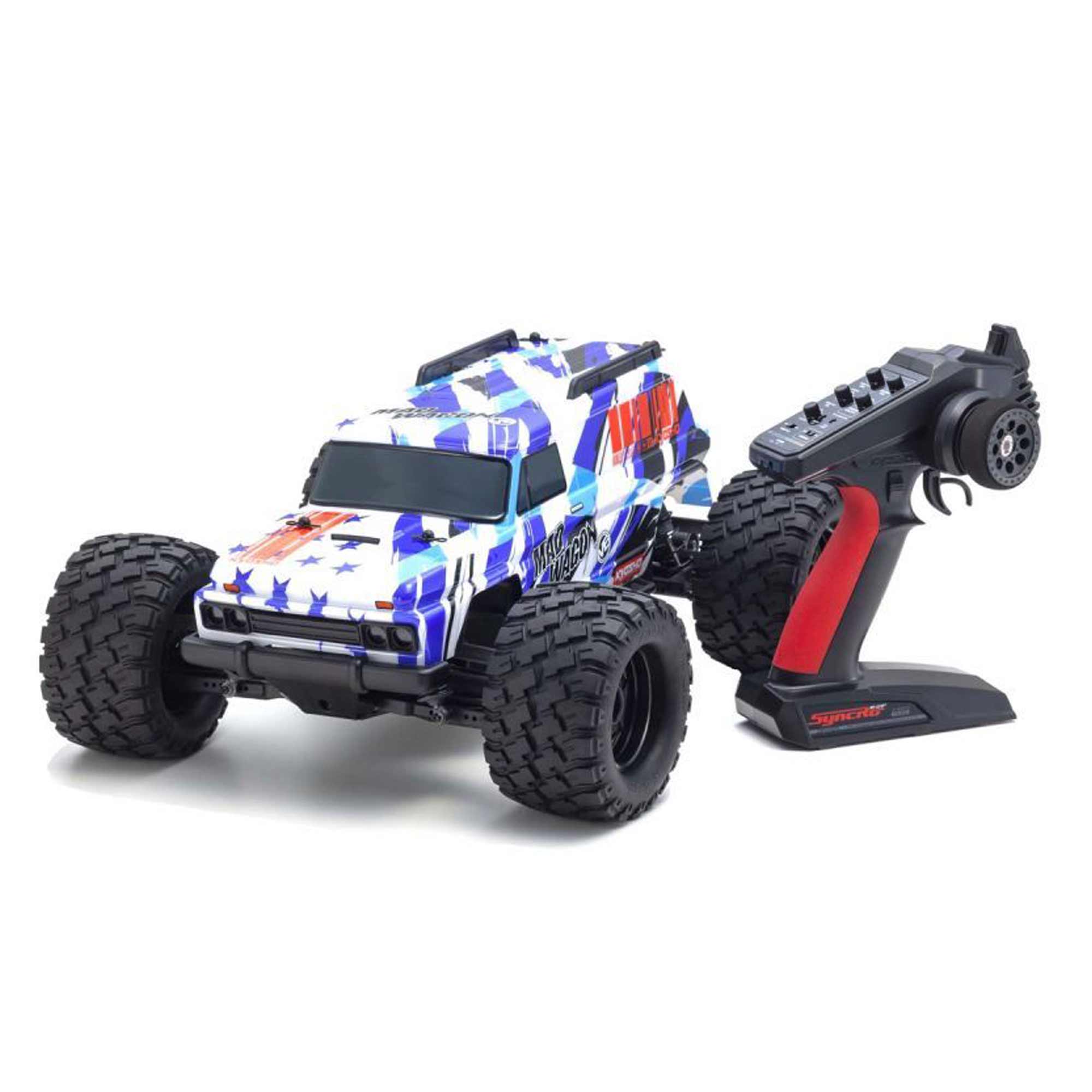 1/10 Mad Wagon VE KB10 4x4 3S Brushless Monster Truck RTR, Blue