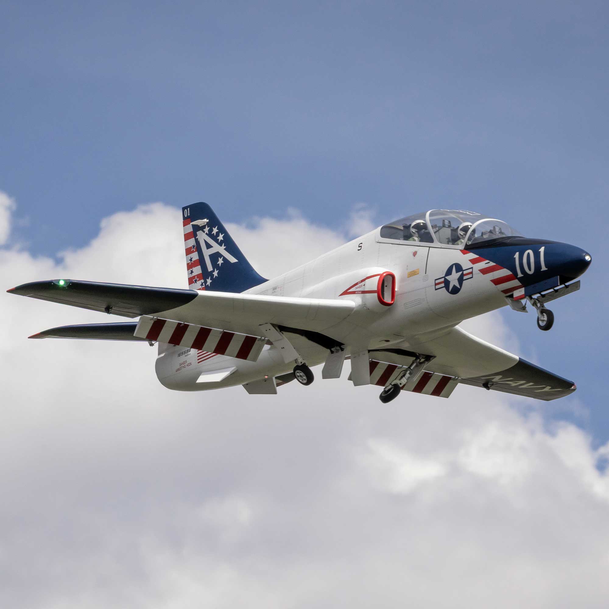 Hawk/T-45 140-160N ARF with Retract Set, KingTech K-160G4 , Spektrum AR20410T Receiver, Synapse AS3X  Module, and Spektrum Servos