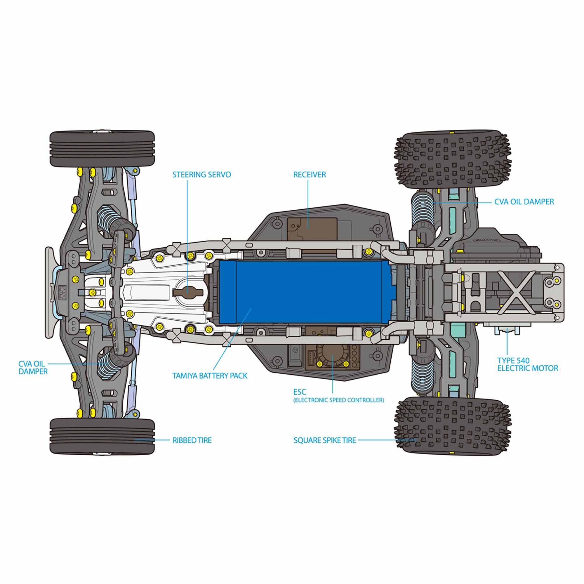 1/10 Fighter NXGEN DT-04 2WD Buggy Kit