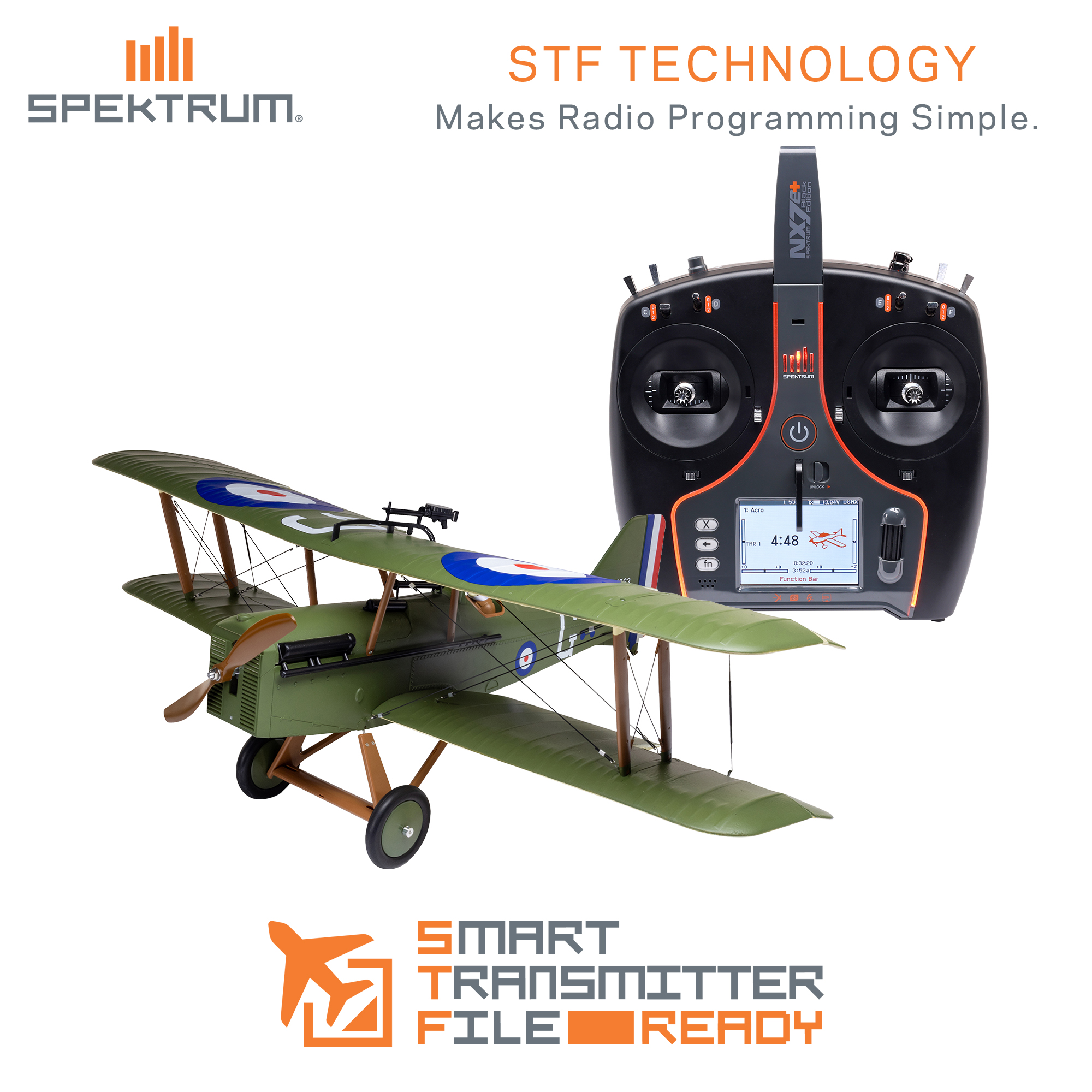 S.E.5a 900mm BNF Basic with AS3X  and SAFE Select