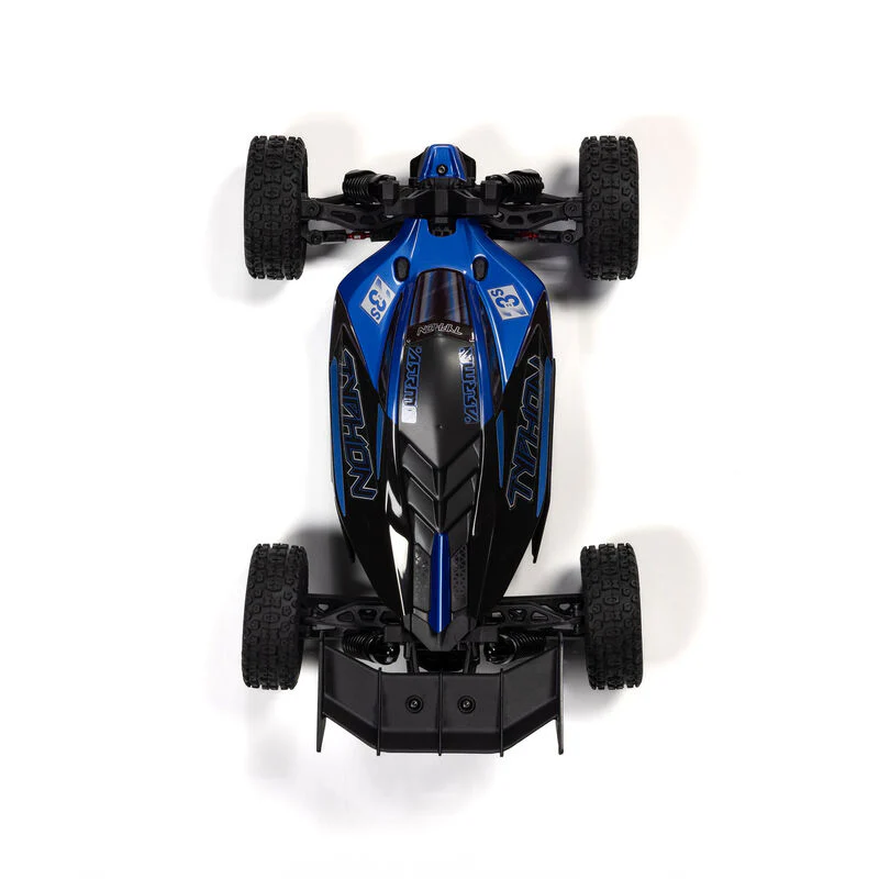 ARRMA TYPHON GROM 223S BLX Brushless 4X4 Small Scale Buggy RTR with Battery & Charger, Blue