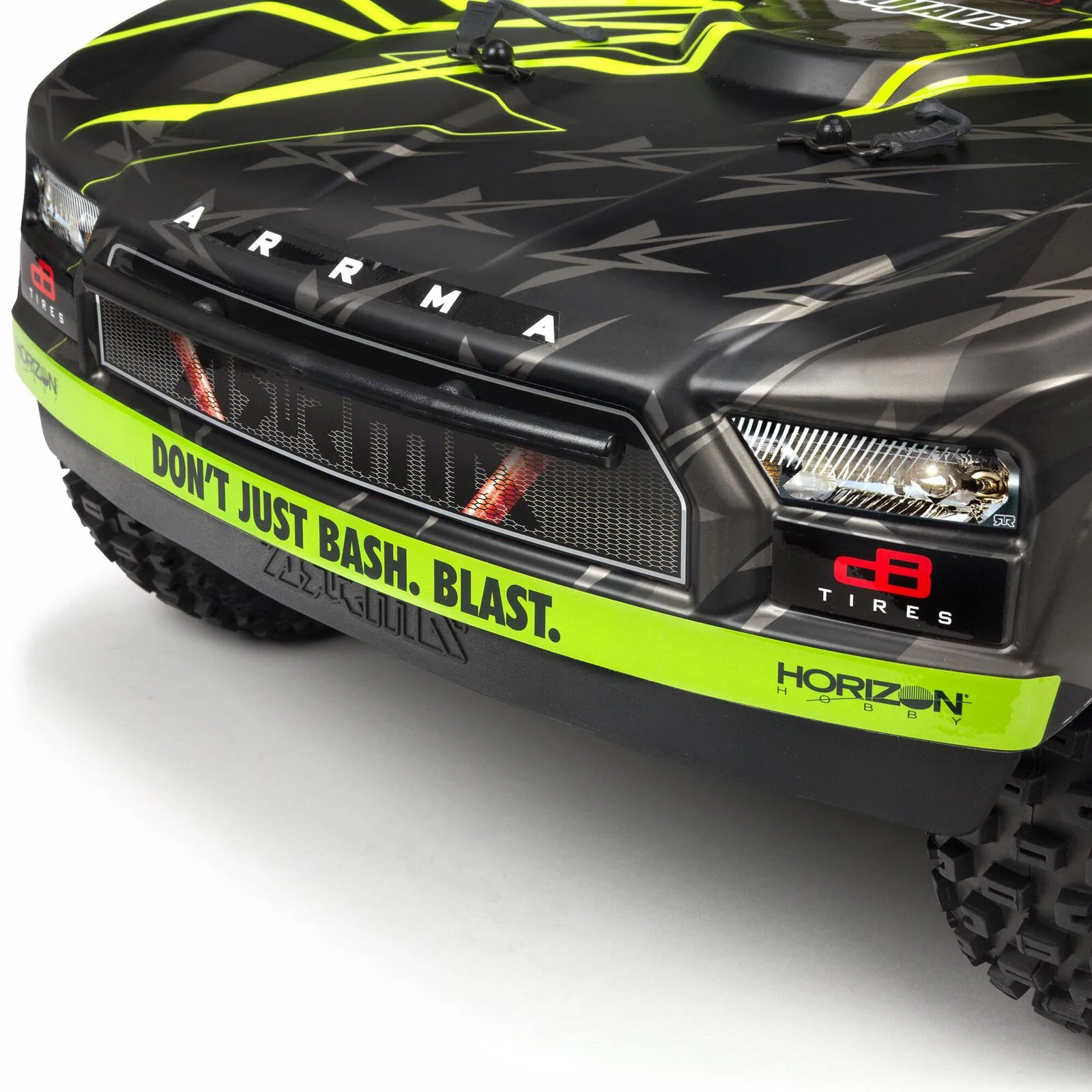 ARRMA 1/7 MOJAVE 6S V2 4WD BLX Desert Truck with Spektrum Firma RTR, Green/Black