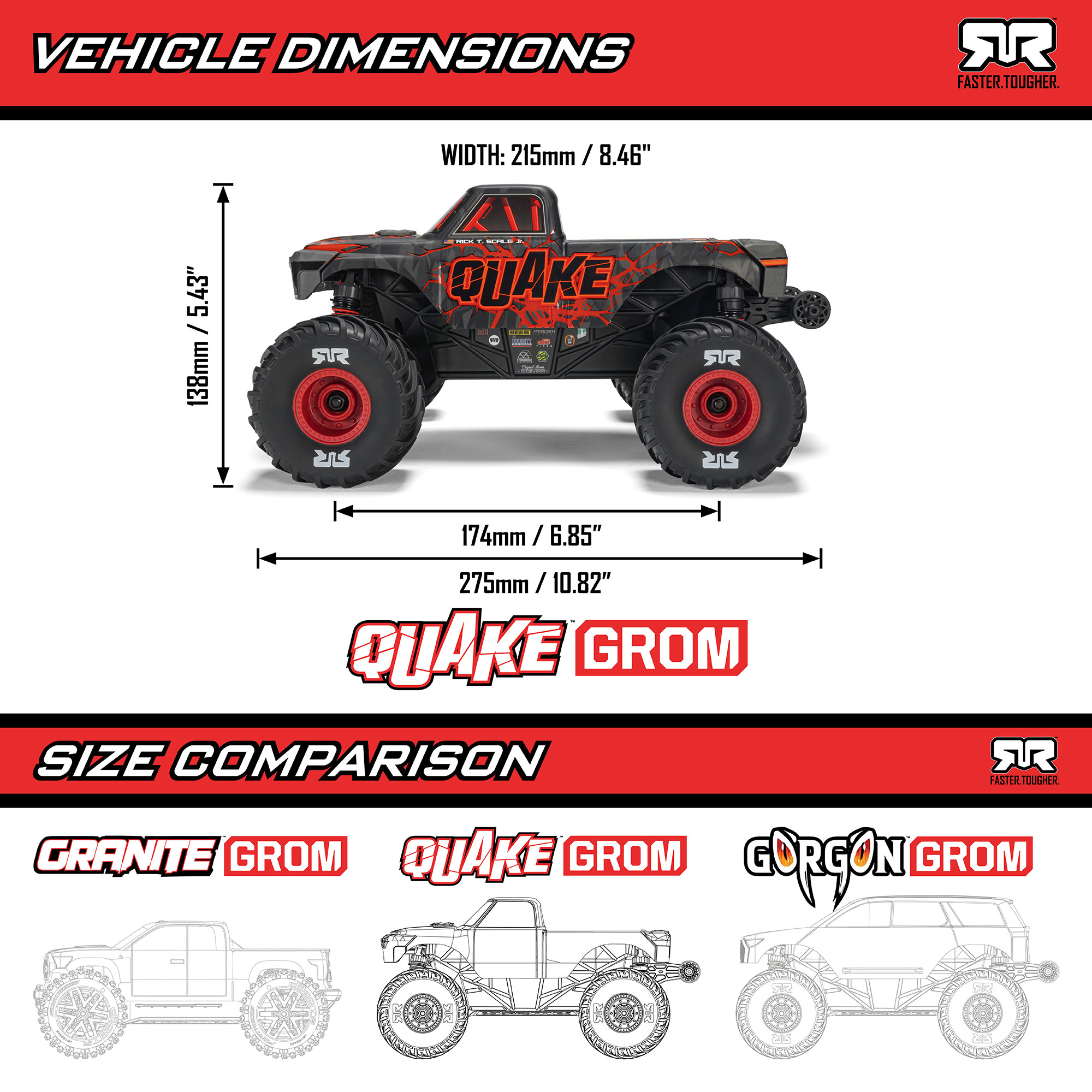 1/16 ARRMA QUAKE GROM (Battery & Charger Included)