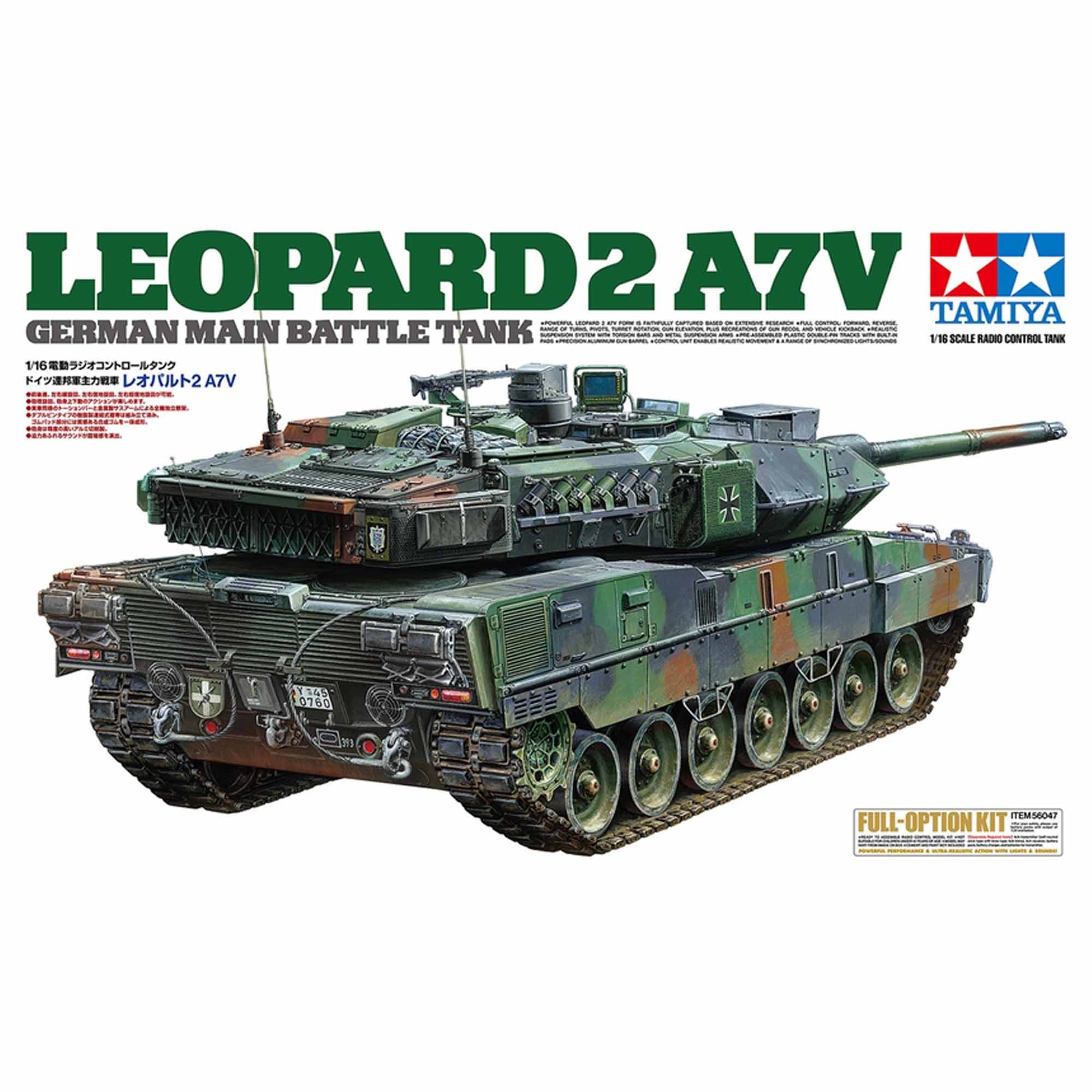 1/16 Leopard 2 A7V Tank Kit