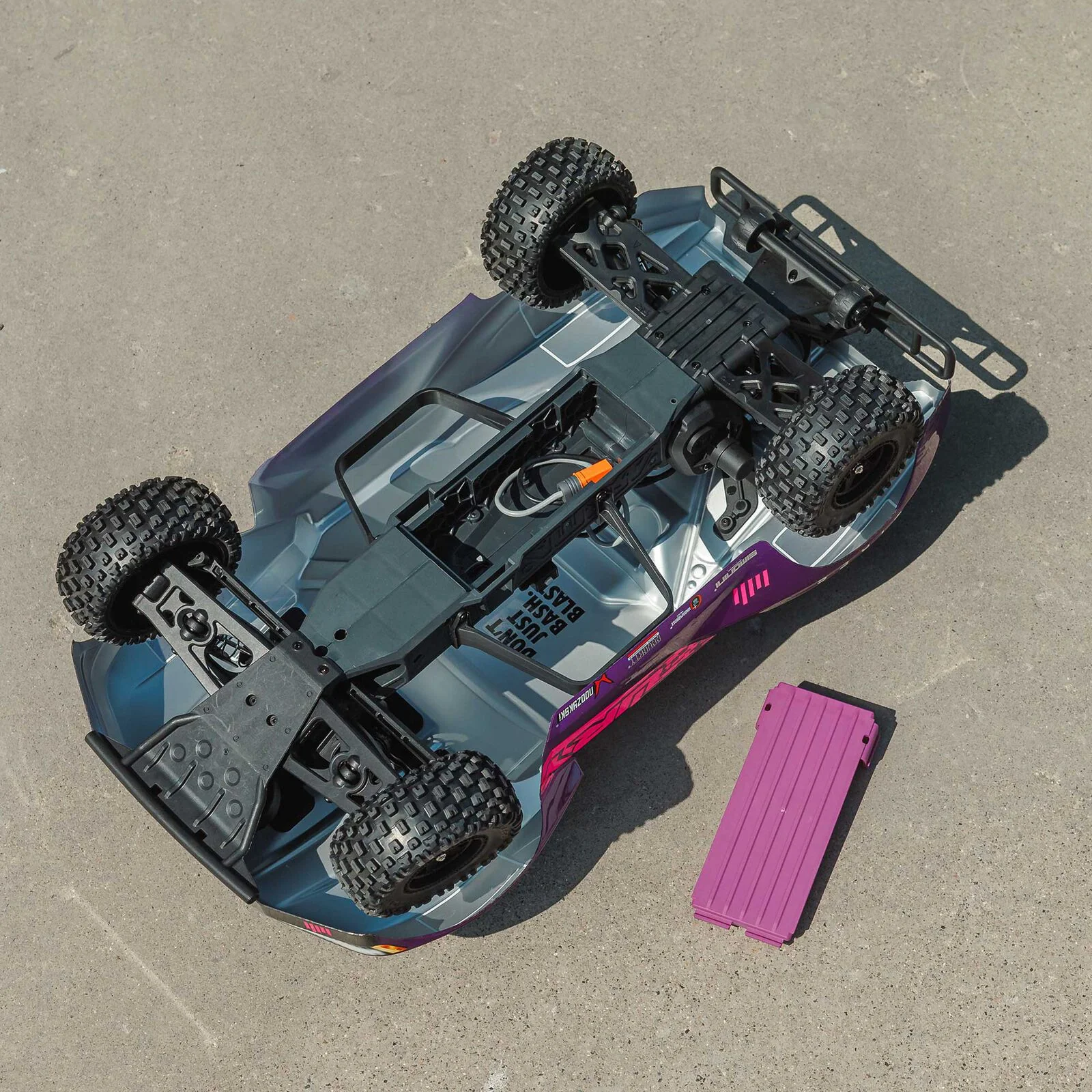 ARRMA 1/10 FURY 2wd 223S BLX Brushless Short Course Truck RTR with DSC, Purple