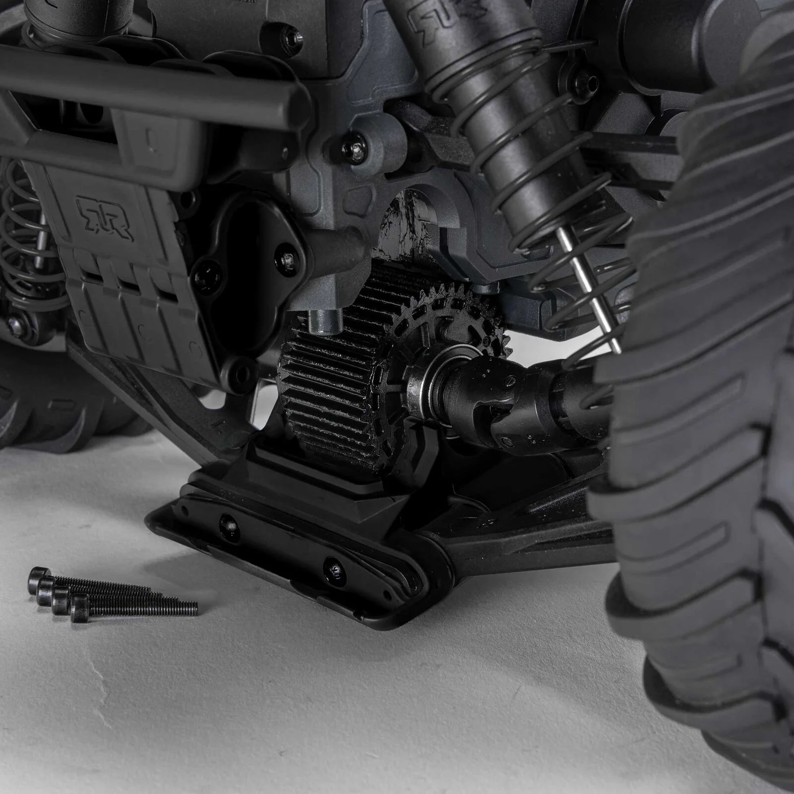 ARRMA 1/10 GORGON 2WD RTA Kit Brushed Monster Truck (Battery & Charger Included), Clear