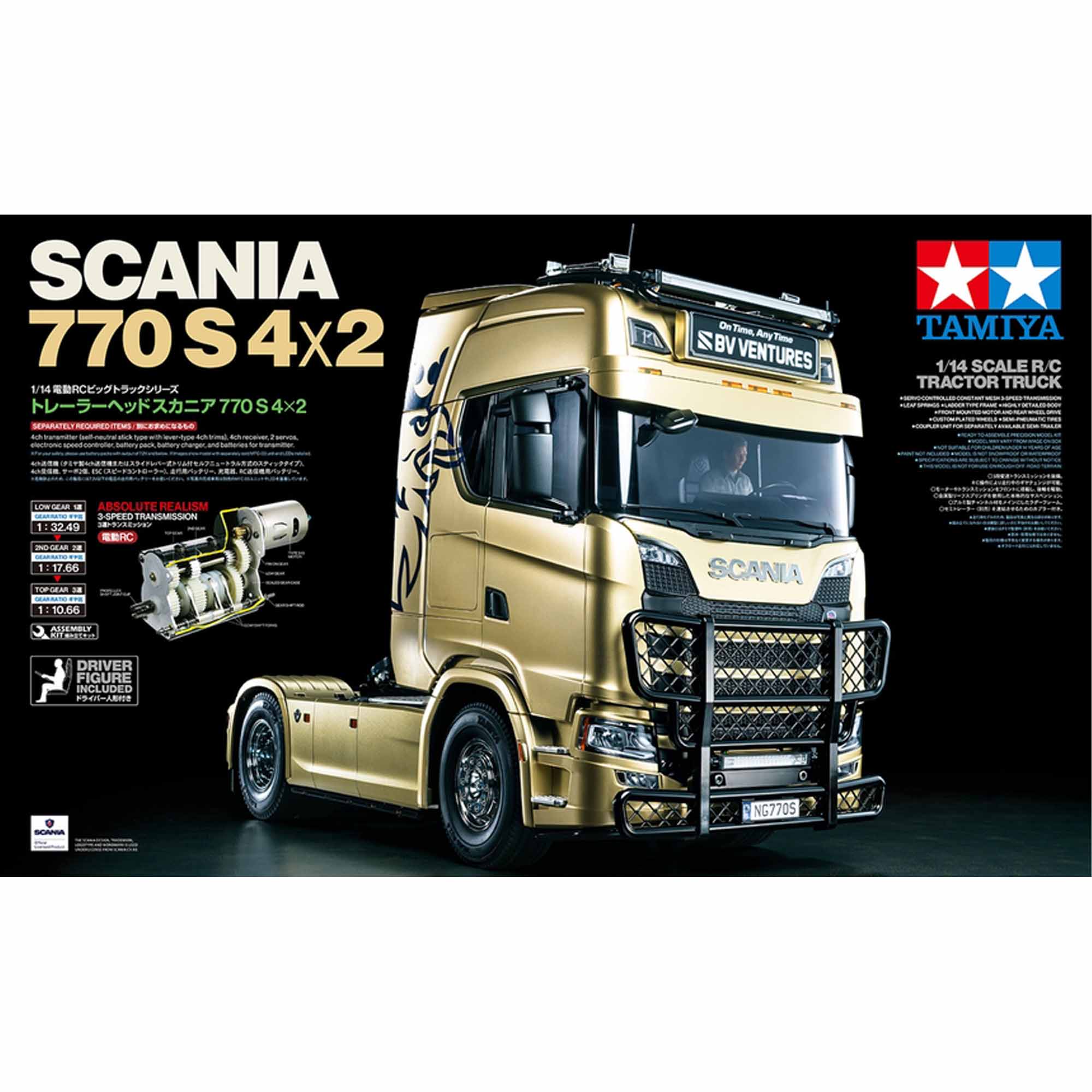 1/14 Scania 770S 4x2 Tractor Truck Kit