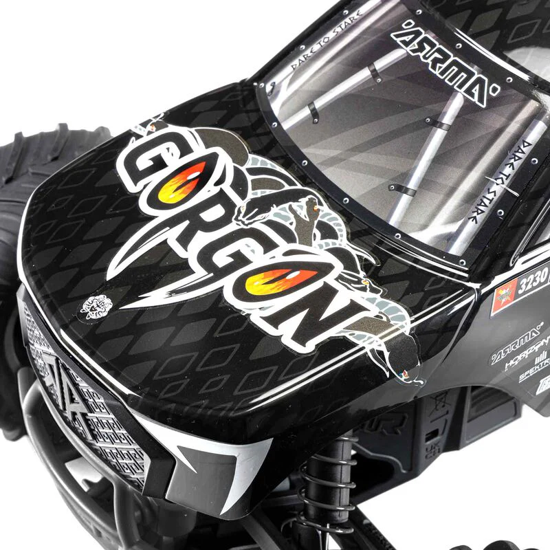 ARRMA GORGON 2wd MT 1/10 Ready to Assembly KIT SMART USB charger & Battery Gunmetal