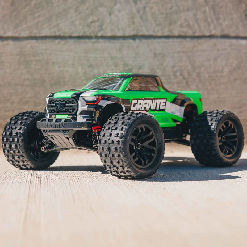 ARRMA 1/18 GRANITE GROM Mega 380 Brushed 4X4 Monster Truck RTR with Battery & Charger, Green