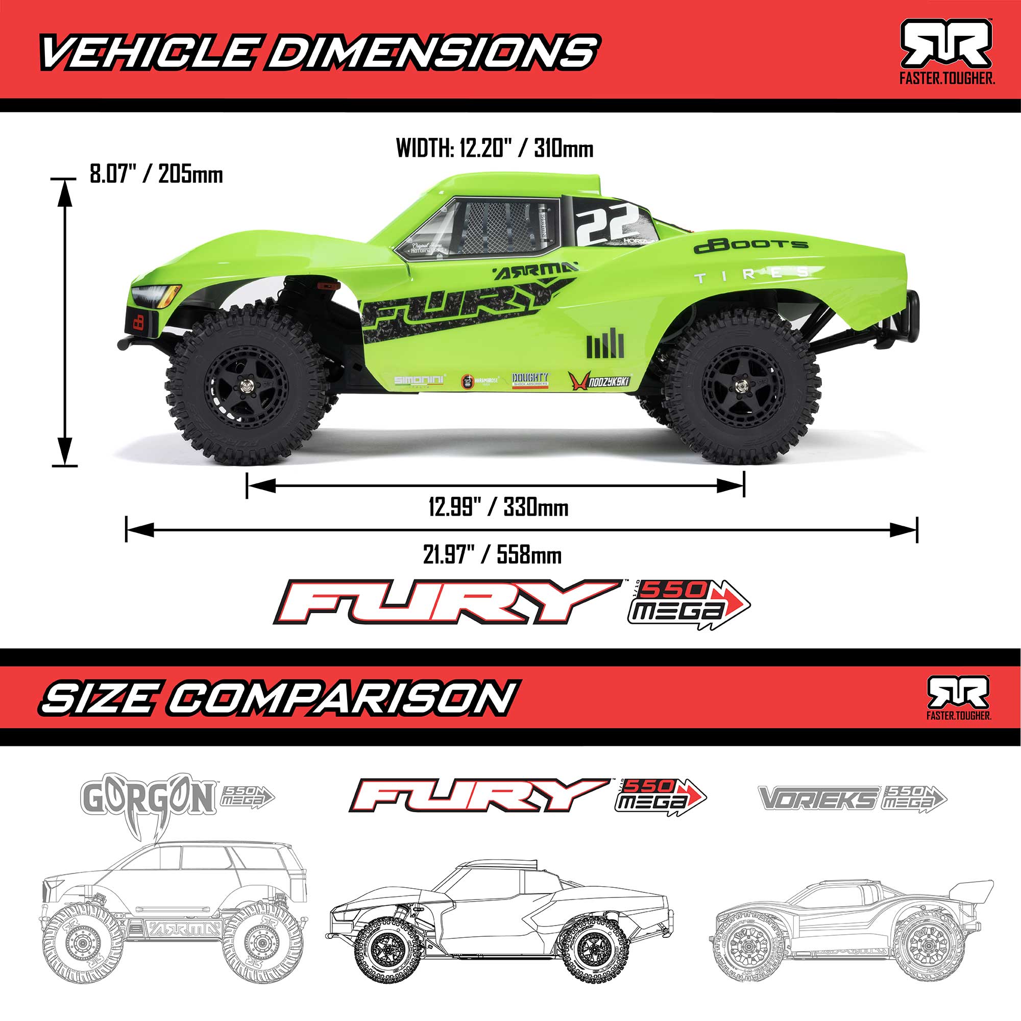 1/10 ARRMA FURY