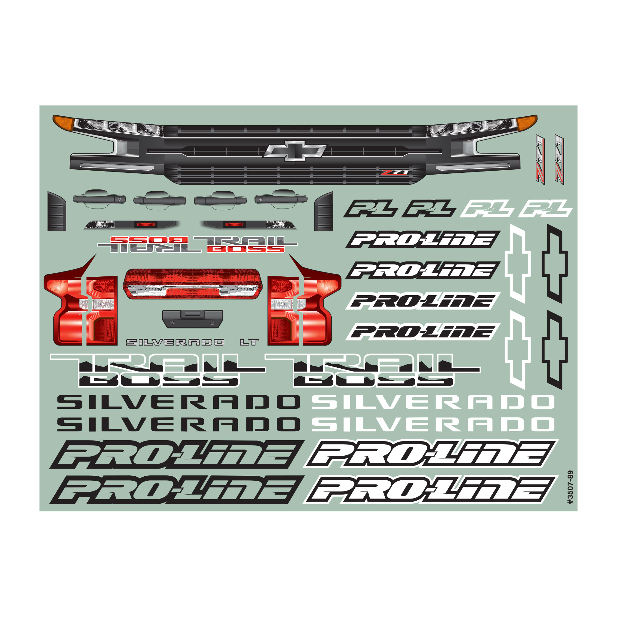 1/5 Pre-Cut 2019 Chevy Silverado Z71 Trail Boss Clear Body: X-MAXX