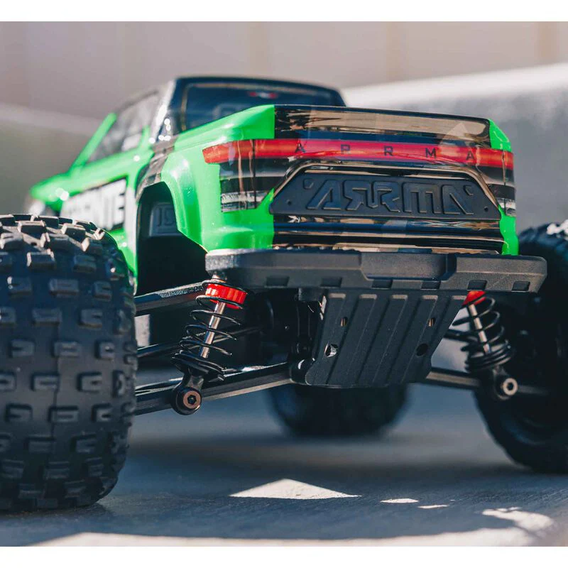 ARRMA 1/18 GRANITE GROM Mega 380 Brushed 4X4 Monster Truck RTR with Battery & Charger, Green