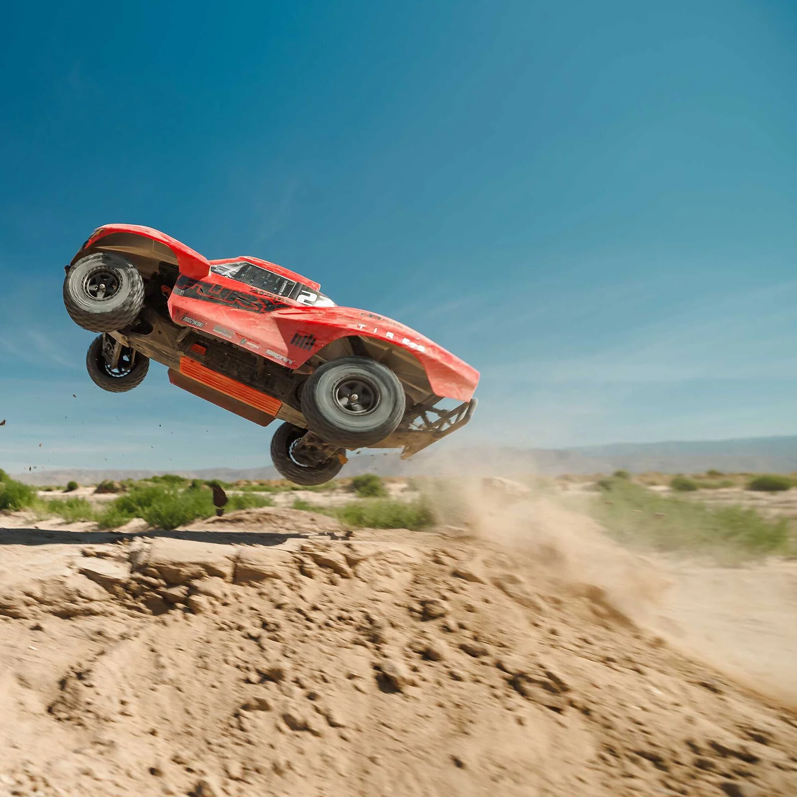 ARRMA 11/10 FURY MEGA 550 2WD Short Course Truck RTR with Battery & Charger, Red