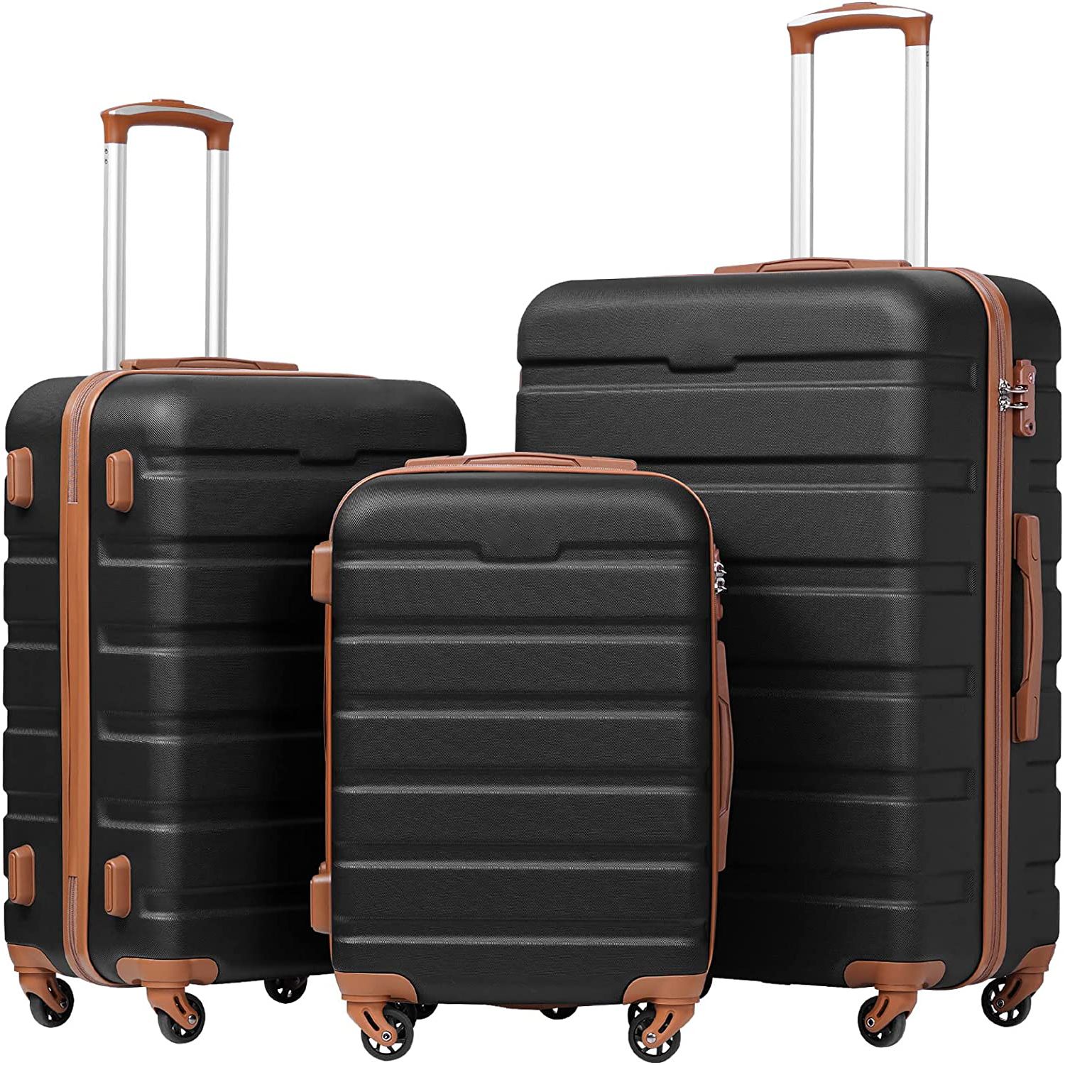 ??Luggage 3 Piece Set??Apricot Black