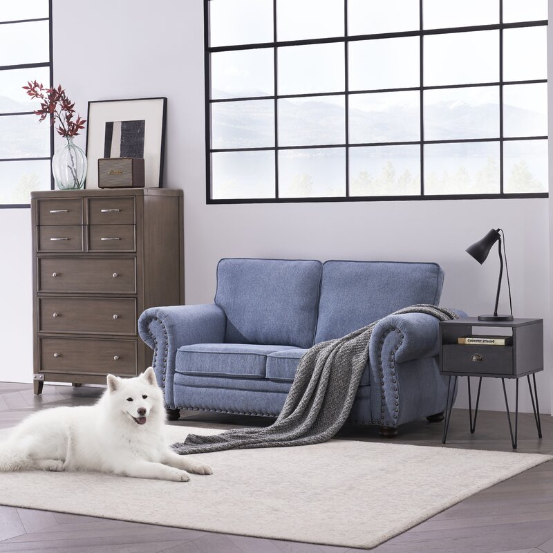Norberto 66'' Rolled Arm Loveseat