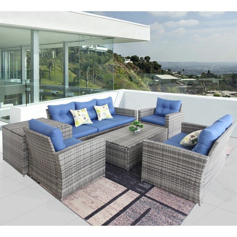 Aldesino 7 - Person Seating Group with Cushions