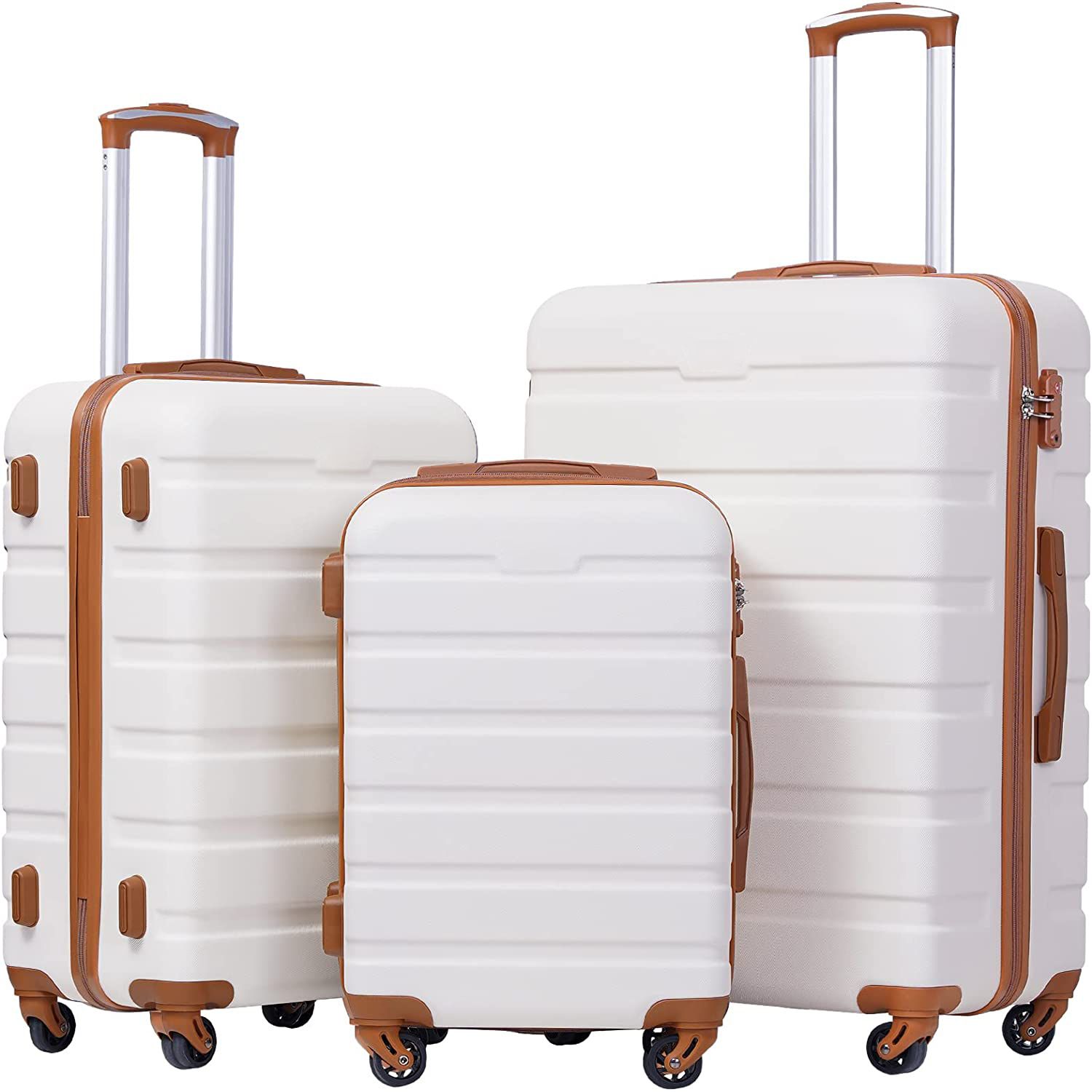 ??Luggage 3 Piece Set??Apricot White