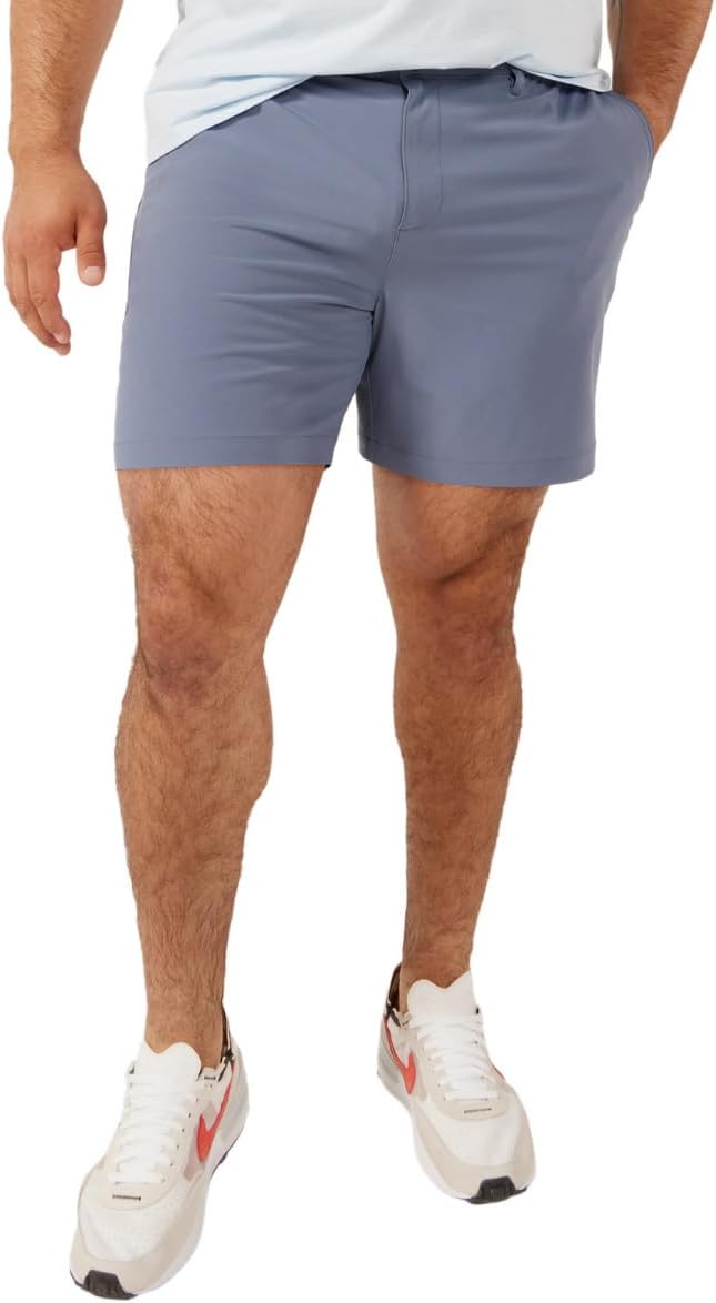 Chubbies Everywear Men's Shorts – Mens Shorts Casual 6in Inseam. Elastic Waist. Water-Resistant. Zipper Pocket