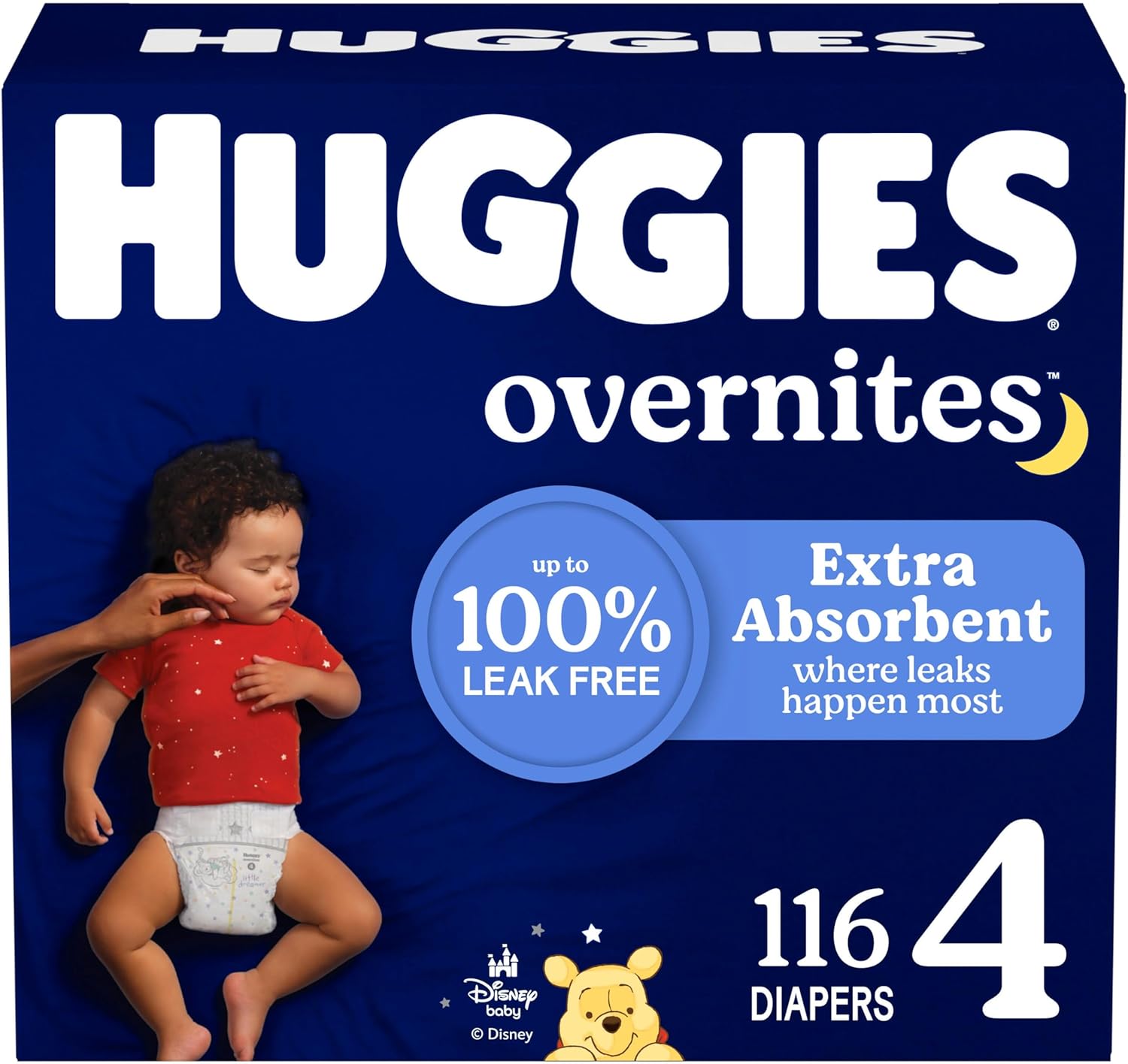 Huggies Size 7 Overnites Baby Diapers: Overnight Diapers. Size 7 (41+ lbs). 68 Ct (2 Packs of 34). Packaging May Vary