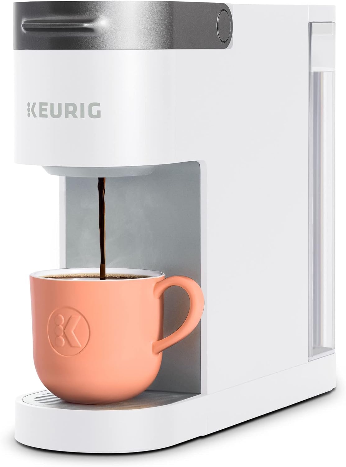 Keurig K-Slim Single Serve K-Cup Pod Coffee Maker. Multistream Technology. 3 Brew Sizes. Slim and Sleek Design. 46oz Removable Reservoir. Black