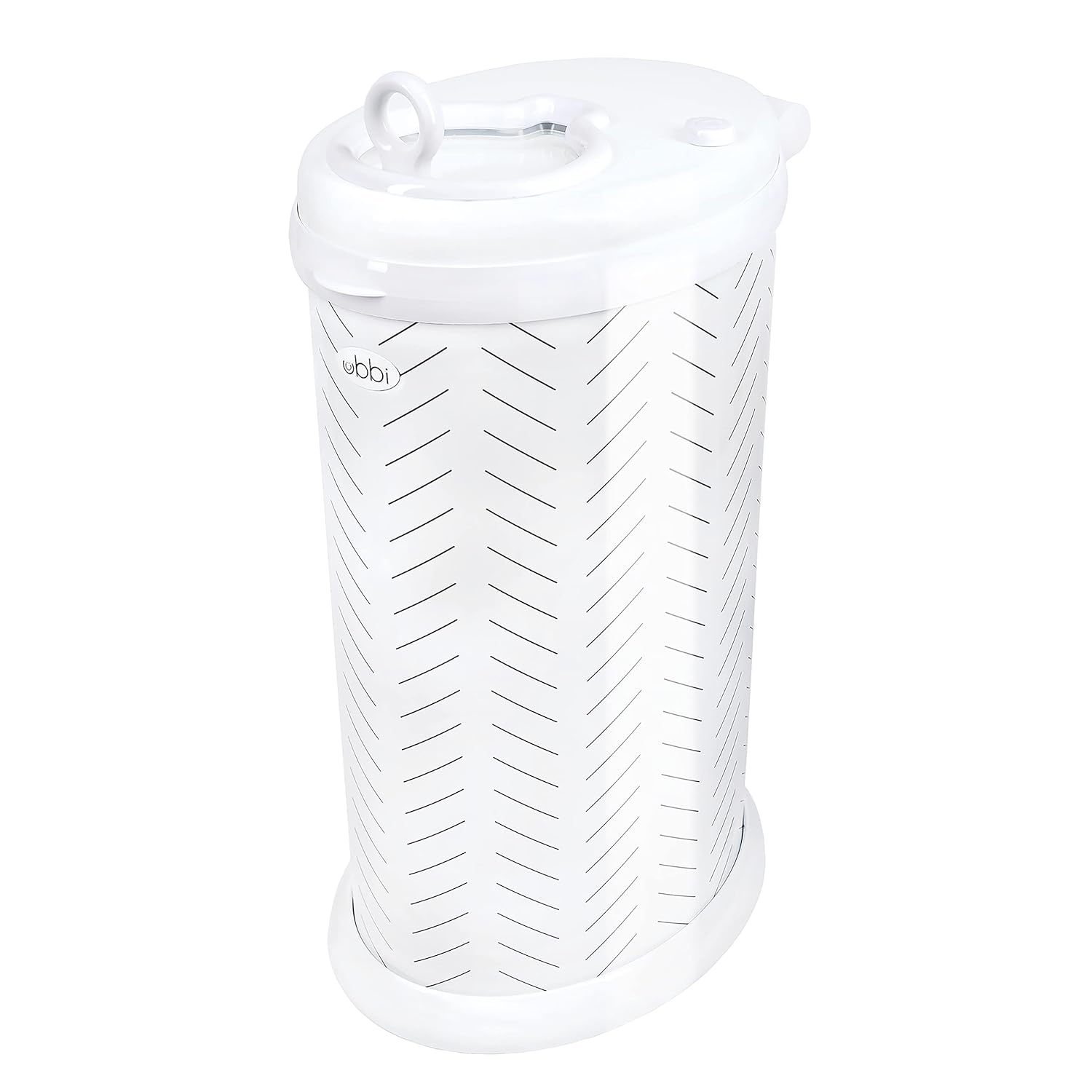 Ubbi Steel Diaper Pail. Odor Locking. No Special Bag Required. Award-Winning. Registry Must-Have. White