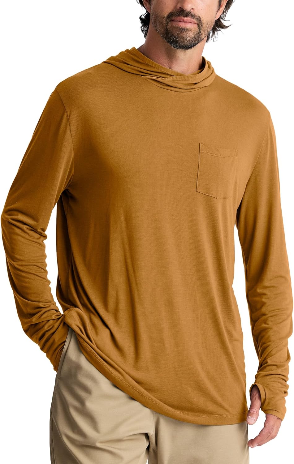 Free Fly Men's Lightweight Hoodie - UPF 20+ Sun Protection Hoodie for Men - Breathable Long Sleeve Sun Shirt for Fishing