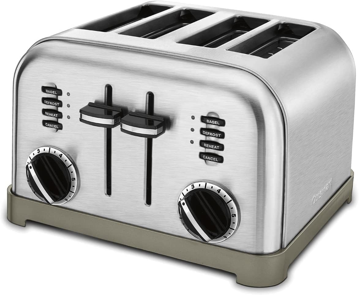 Cuisinart 4 Slice Toaster Oven. Brushed Stainless. CPT-180P1
