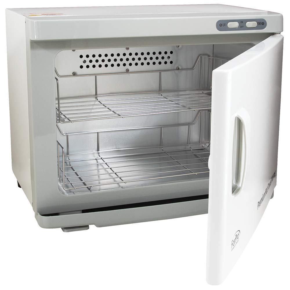 ForPro Professional Collection Premium Hot Towel Warmer. 23L Extra Large Capacity. Two Stainless Steel Racks. White